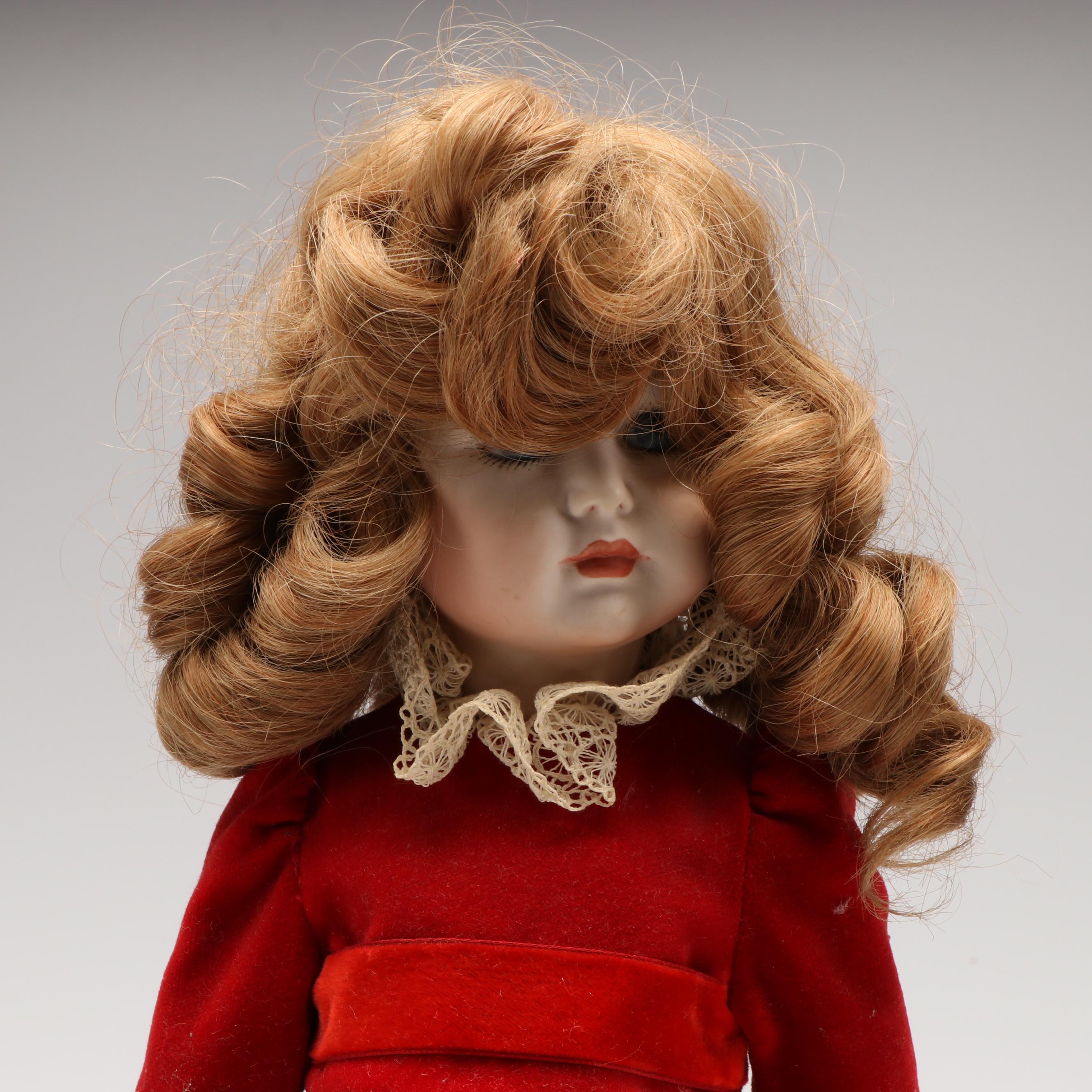 Reproduction Simon & Halbig Bisque Porcelain Dolls