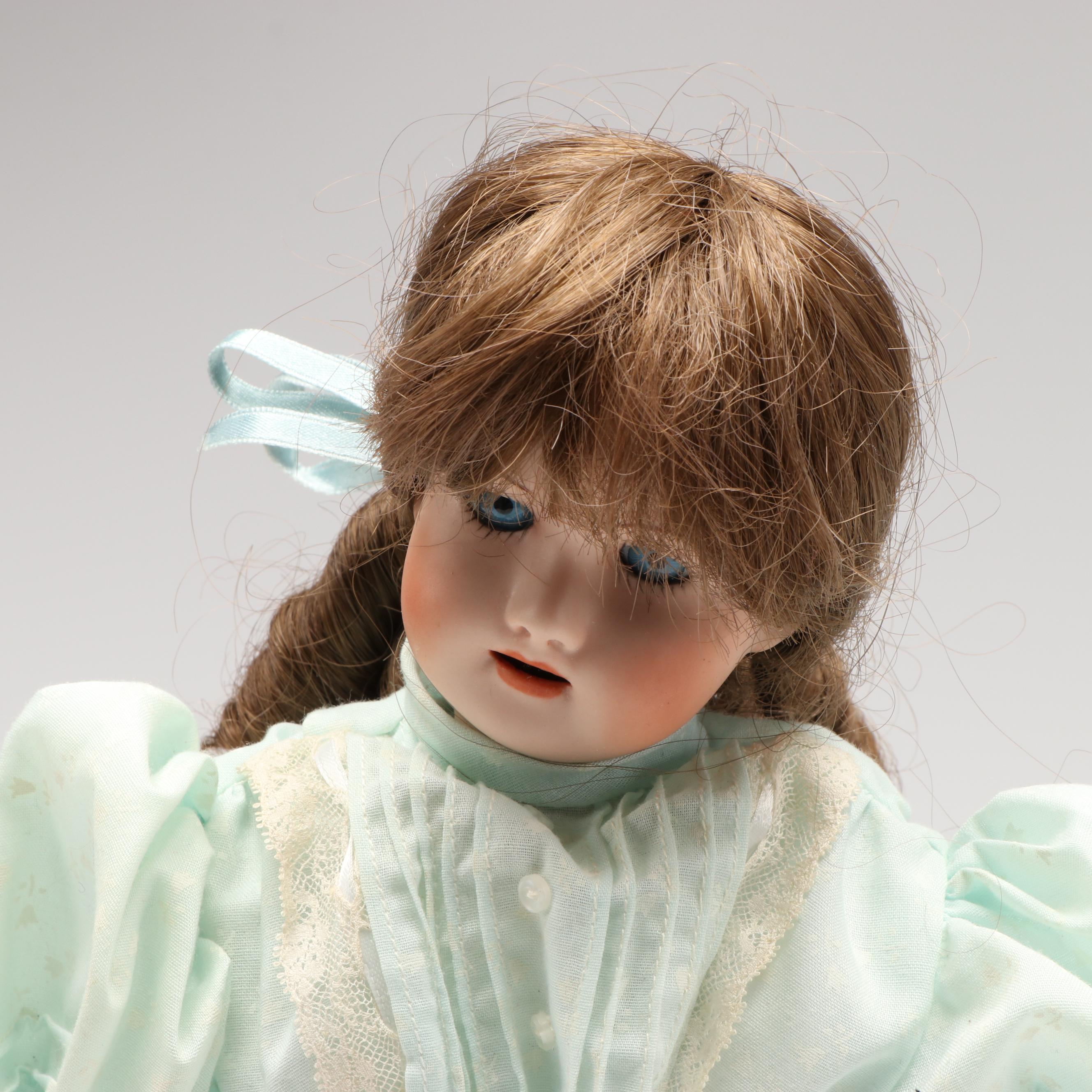 Reproduction Simon & Halbig Bisque Porcelain Dolls