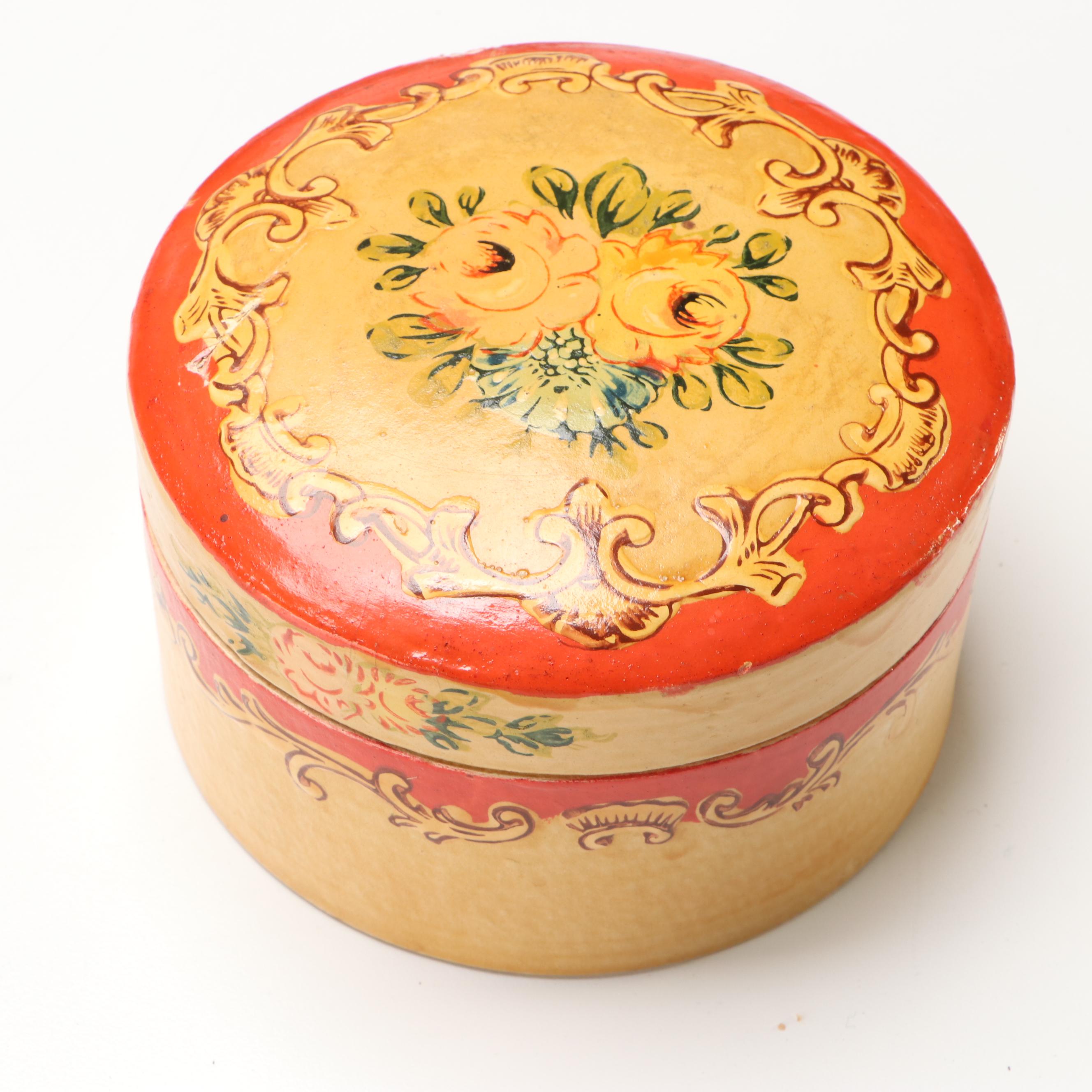 Adirondack Wooden Coin Bank with Belding Corticelli Sewing Kit and Other Décor