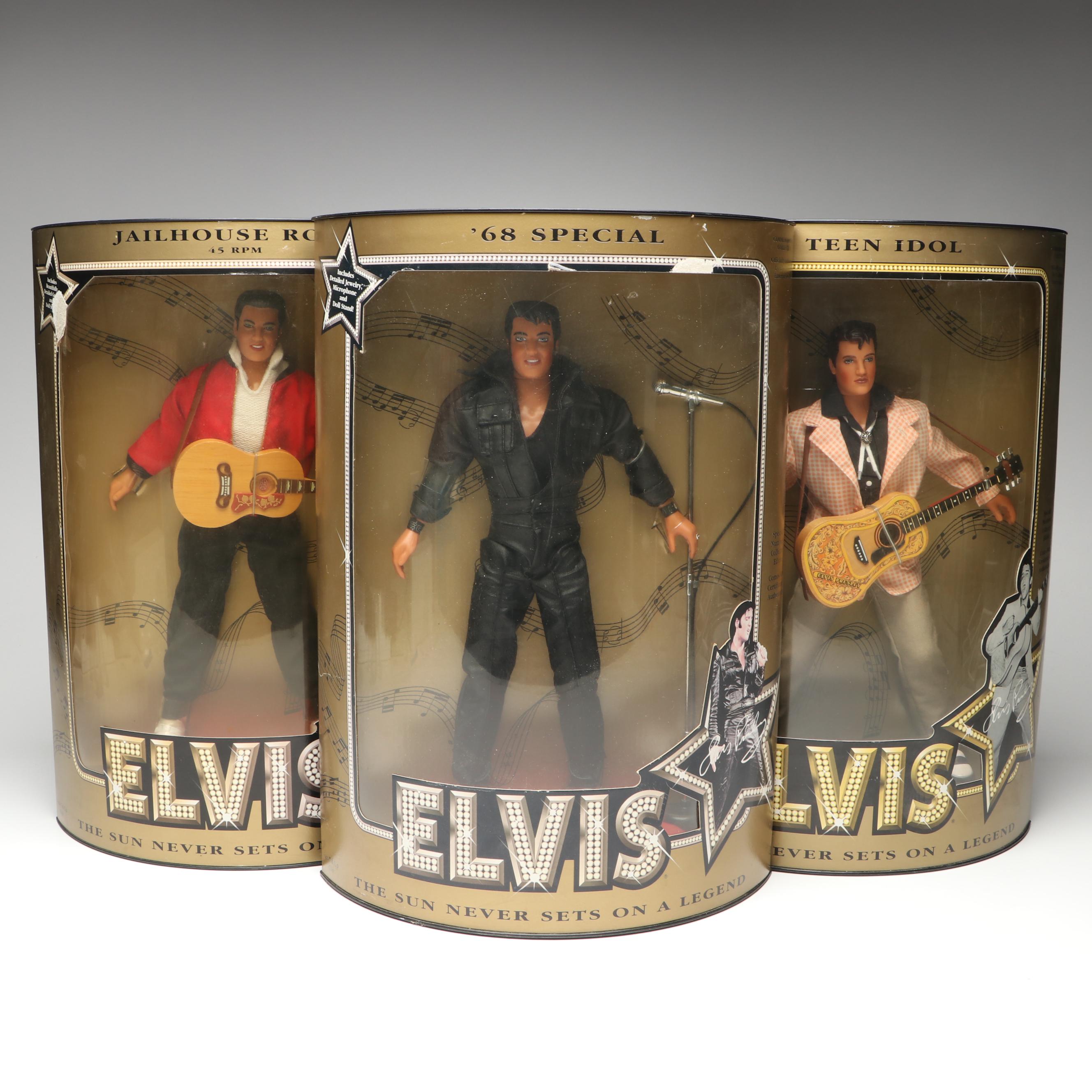 Hasbro "Jailhouse Rock," "Teen Idol" and "68 Special" Elvis Presley Dolls
