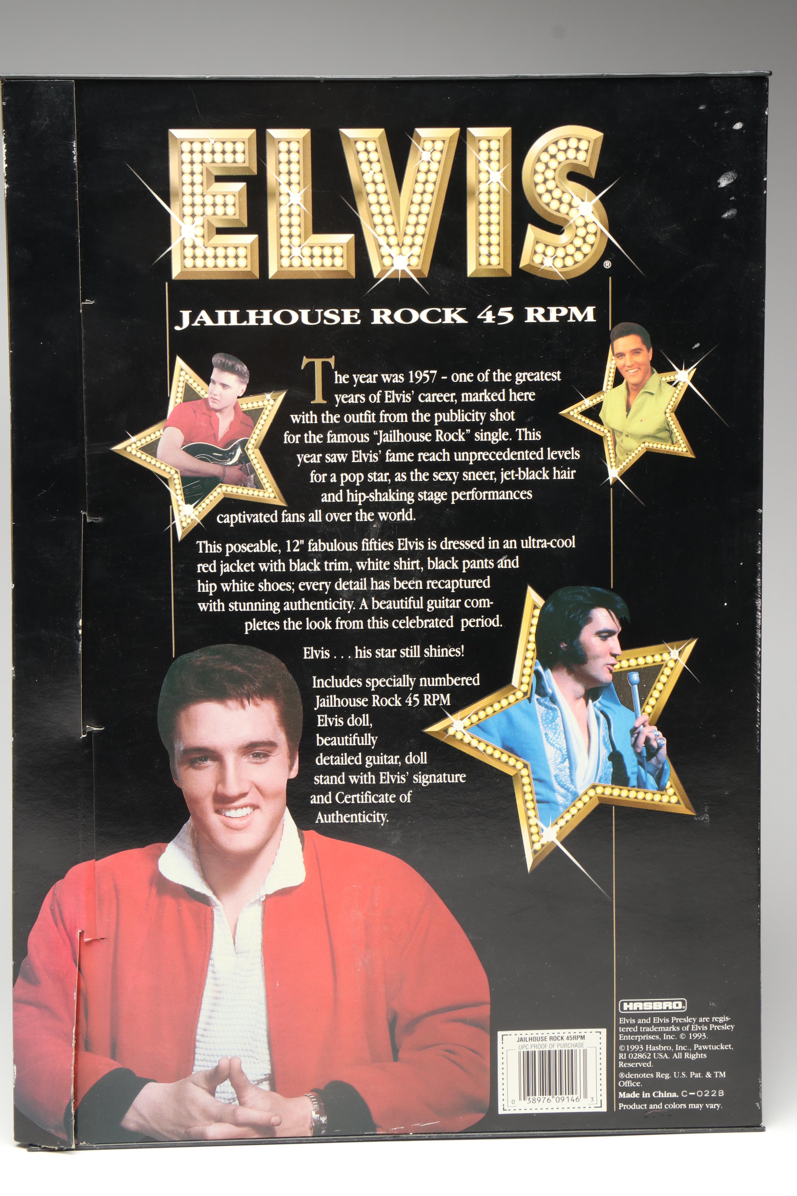 Hasbro "Jailhouse Rock," "Teen Idol" and "68 Special" Elvis Presley Dolls