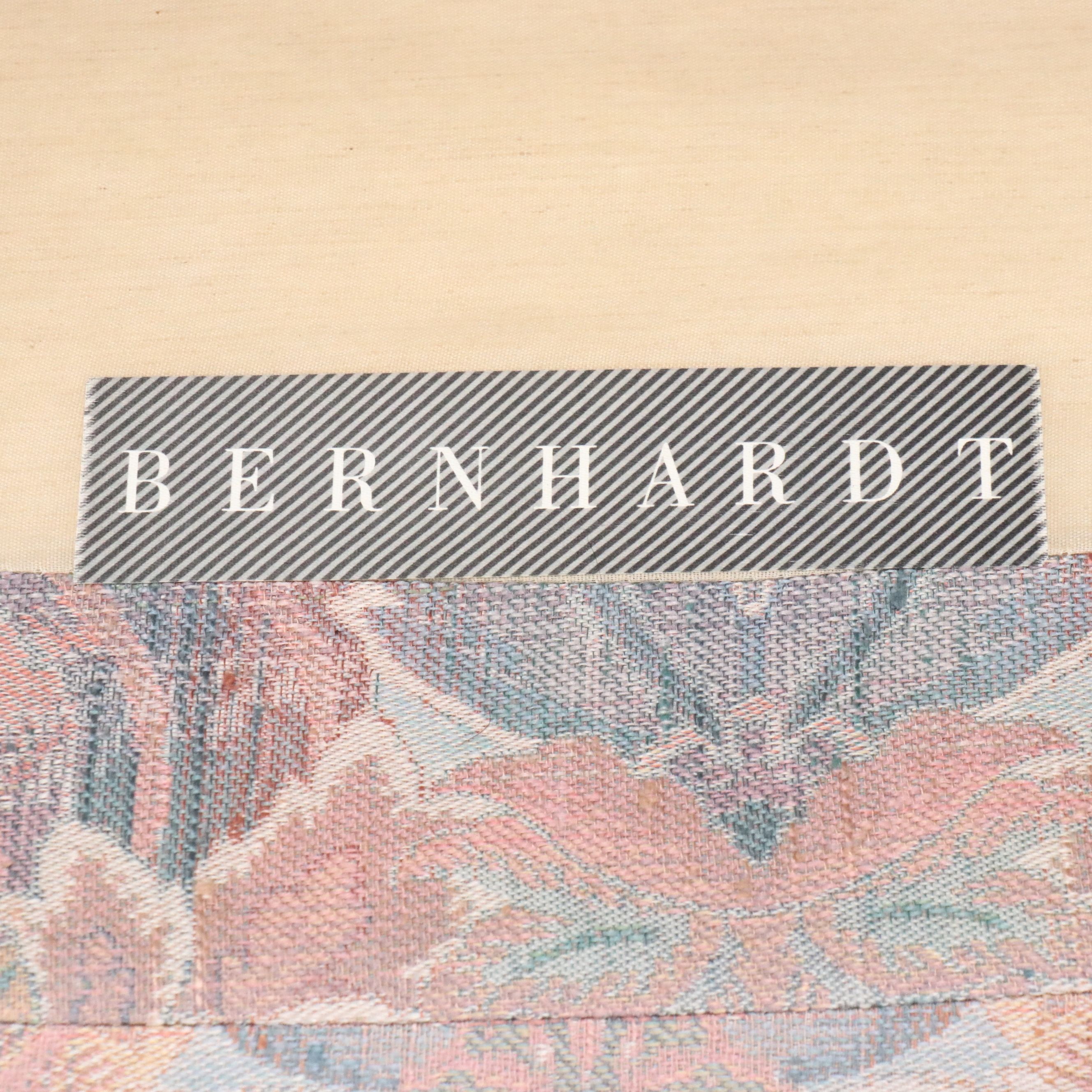 Bernhardt Fabric Upholstered Swivel Club Chair, Late 20th Century