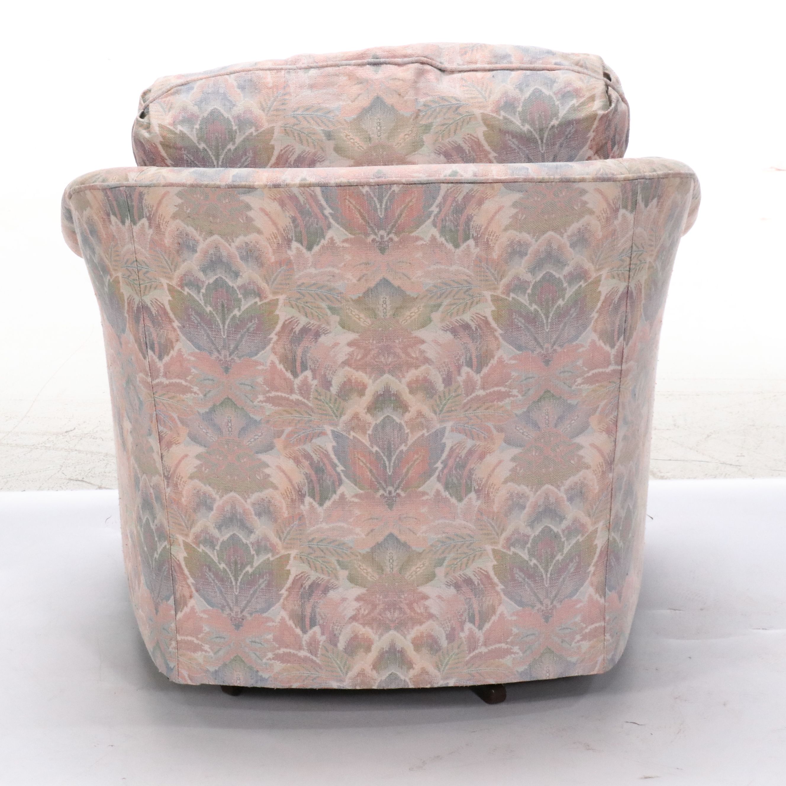 Bernhardt Fabric Upholstered Swivel Club Chair, Late 20th Century