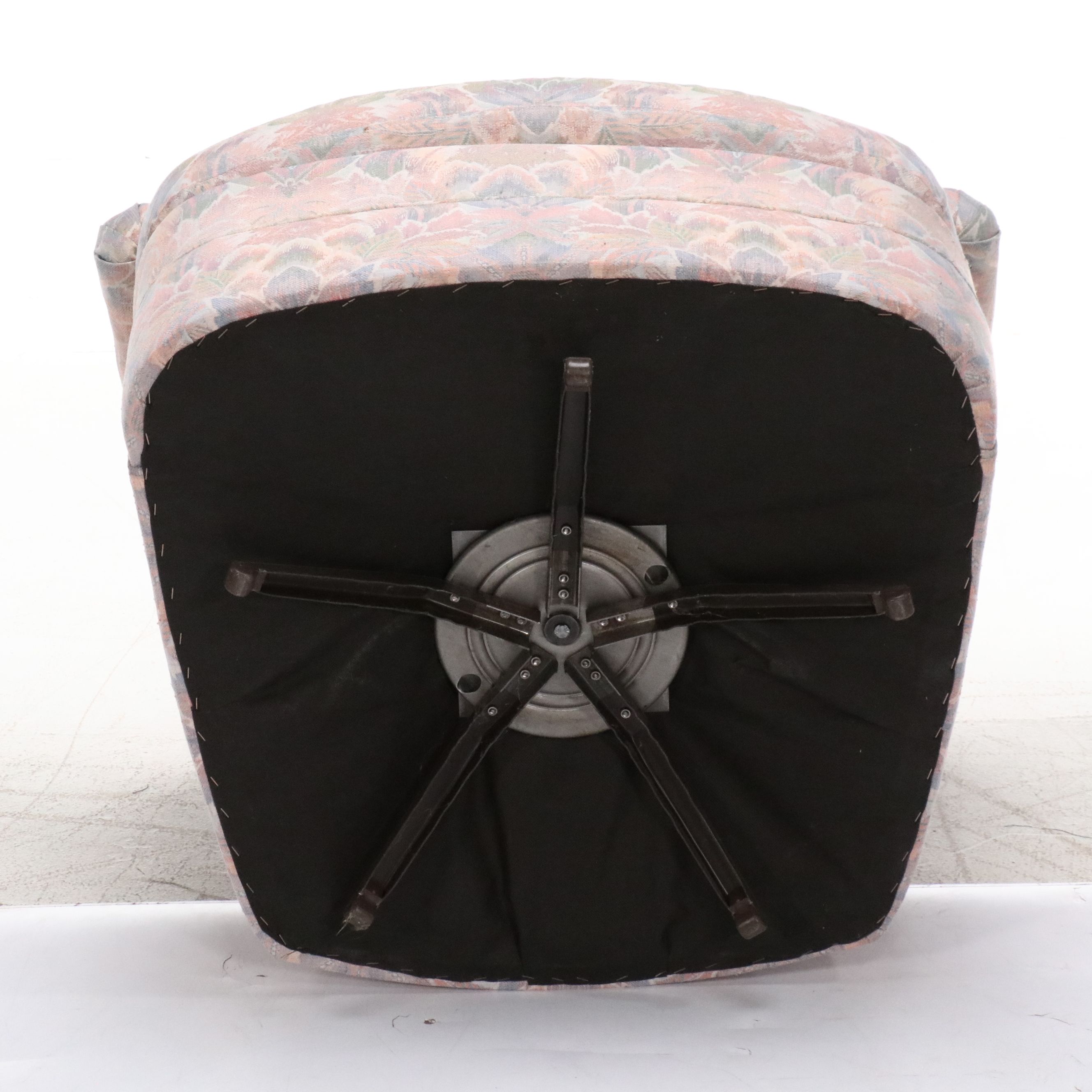 Bernhardt Fabric Upholstered Swivel Club Chair, Late 20th Century