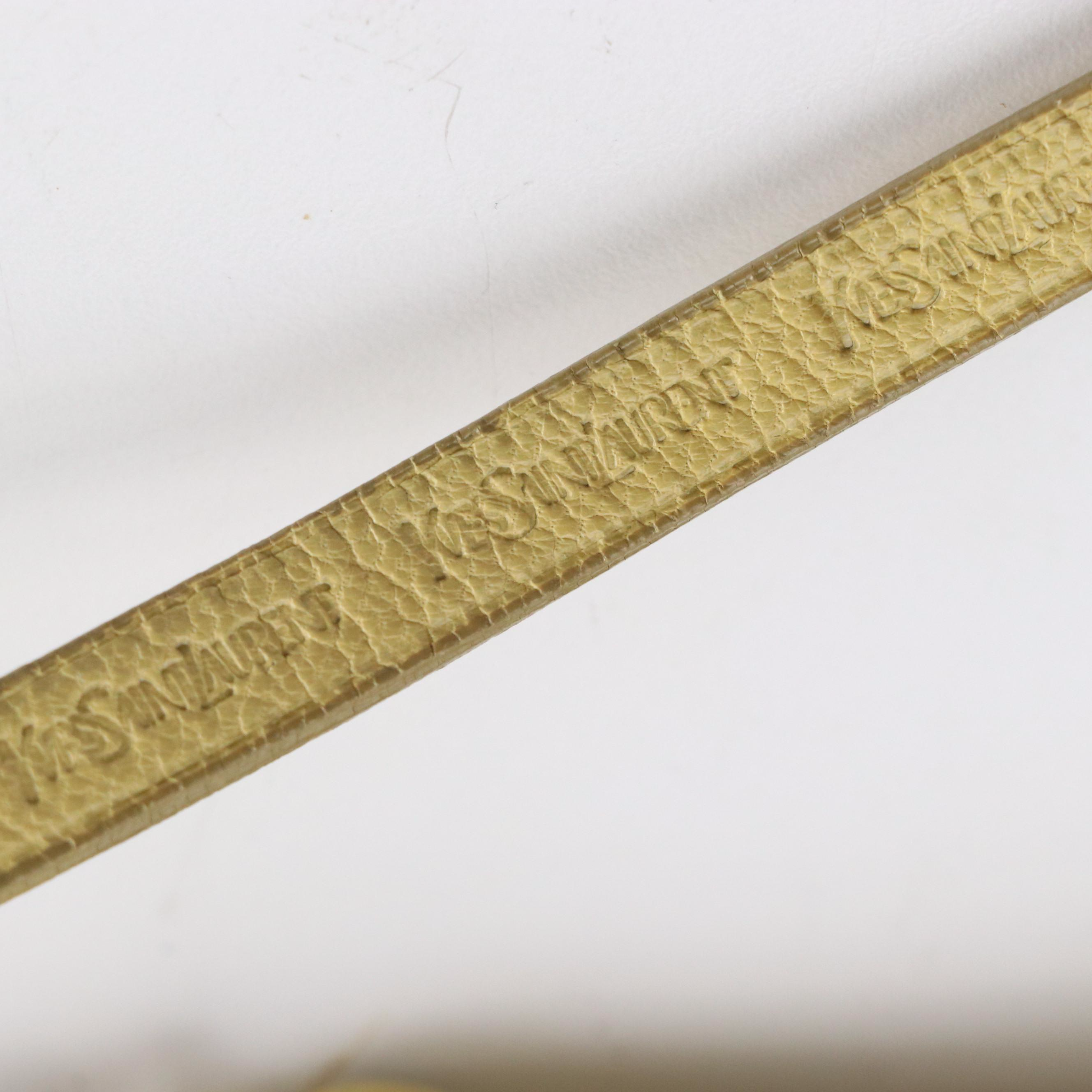 Yves Saint Laurent Rive Gauche Tiered Ruffle Leather St. Tropez Shoulder Bag