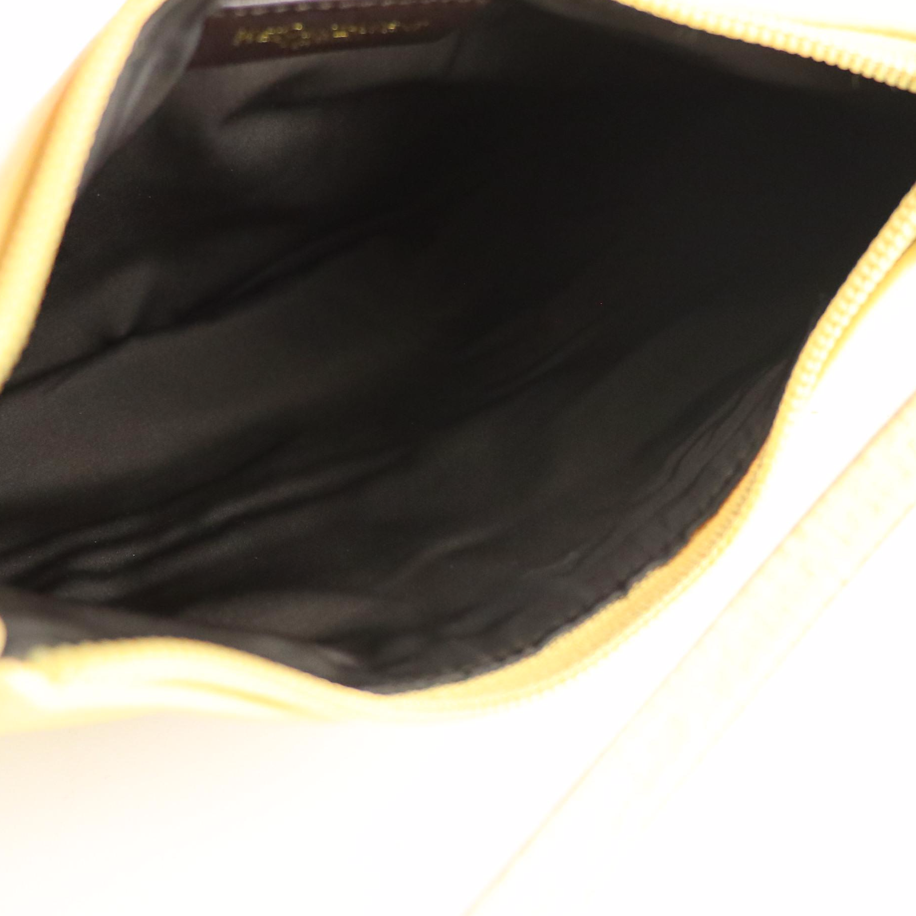 Yves Saint Laurent Rive Gauche Tiered Ruffle Leather St. Tropez Shoulder Bag