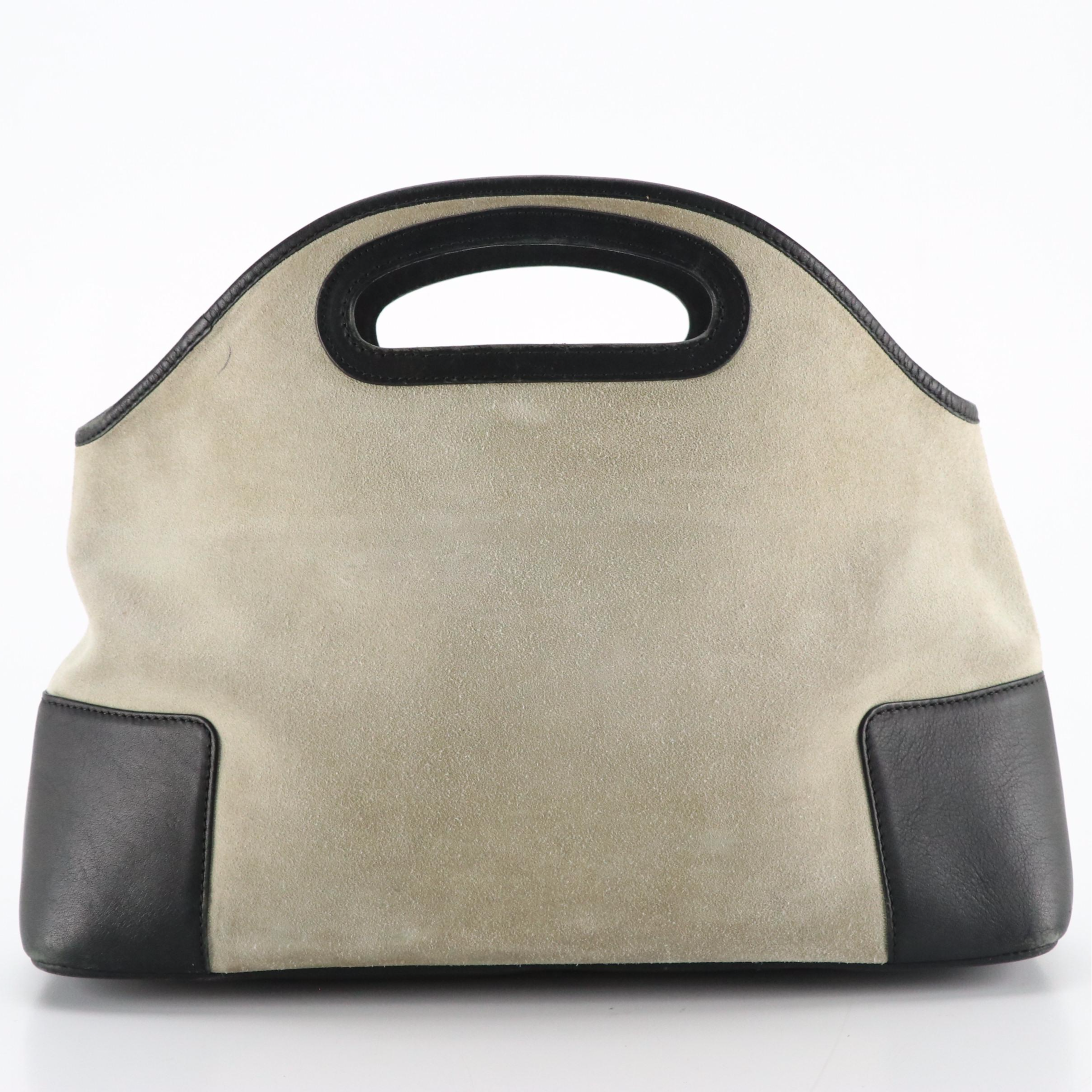 Loewe Anagram Suede and Leather Tote Bag