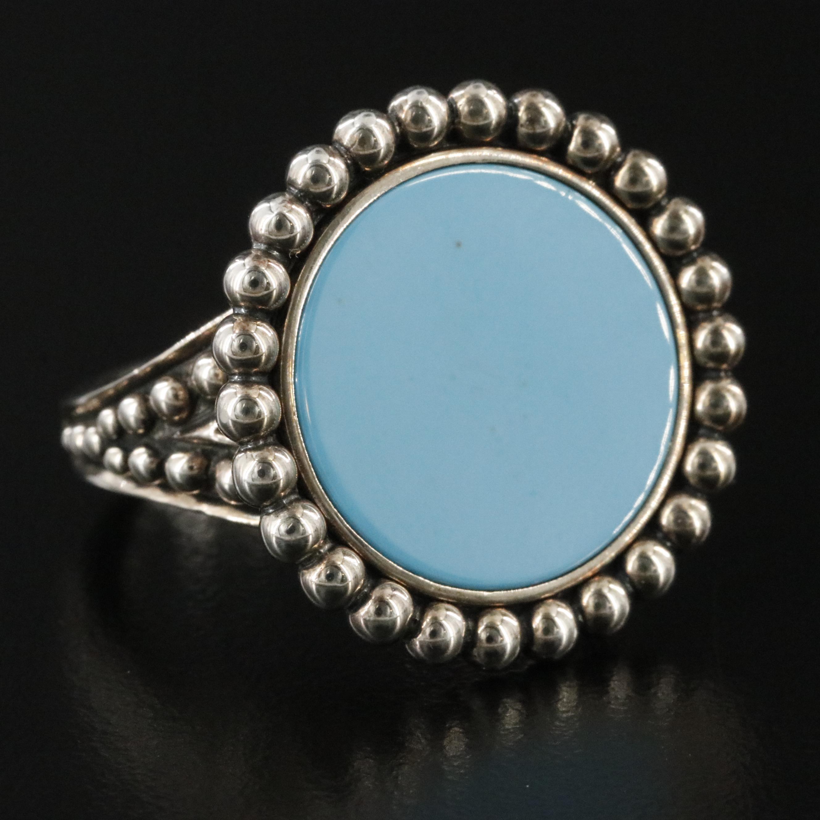 Lagos Maya Sterling and Magnesite Ring