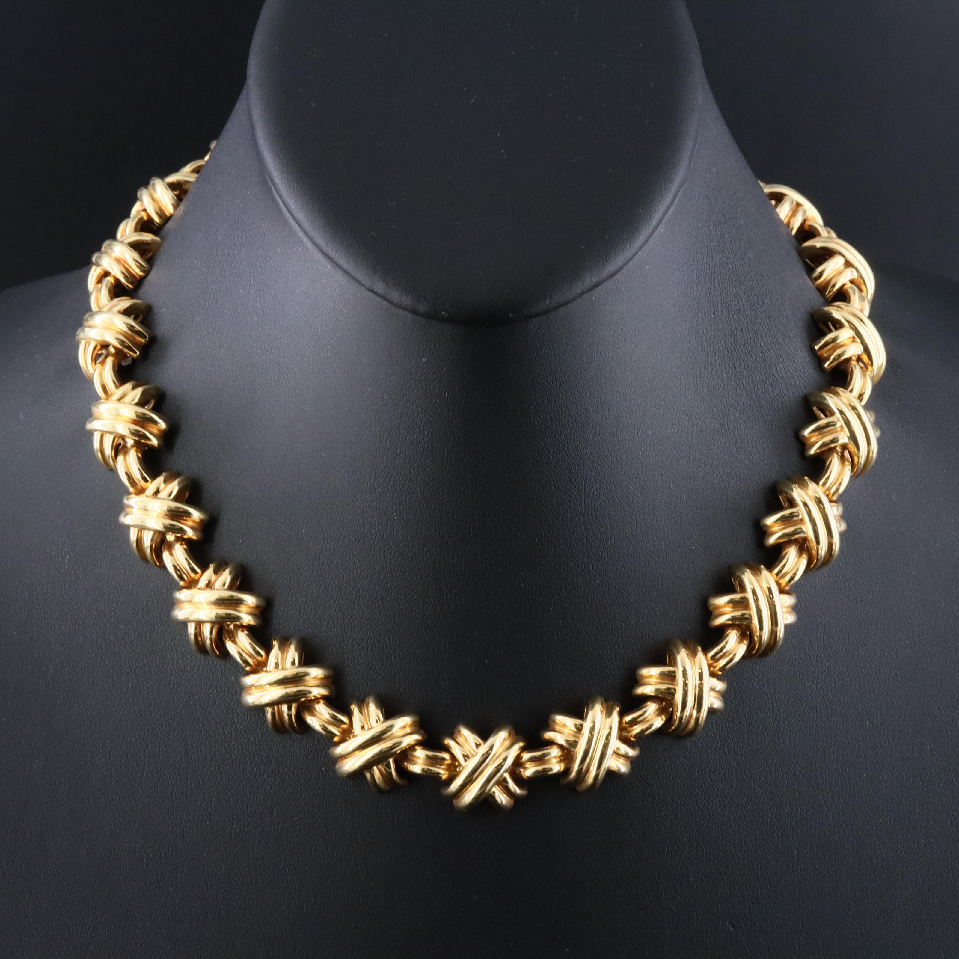 Tiffany & Co. Signature X 18K Necklace