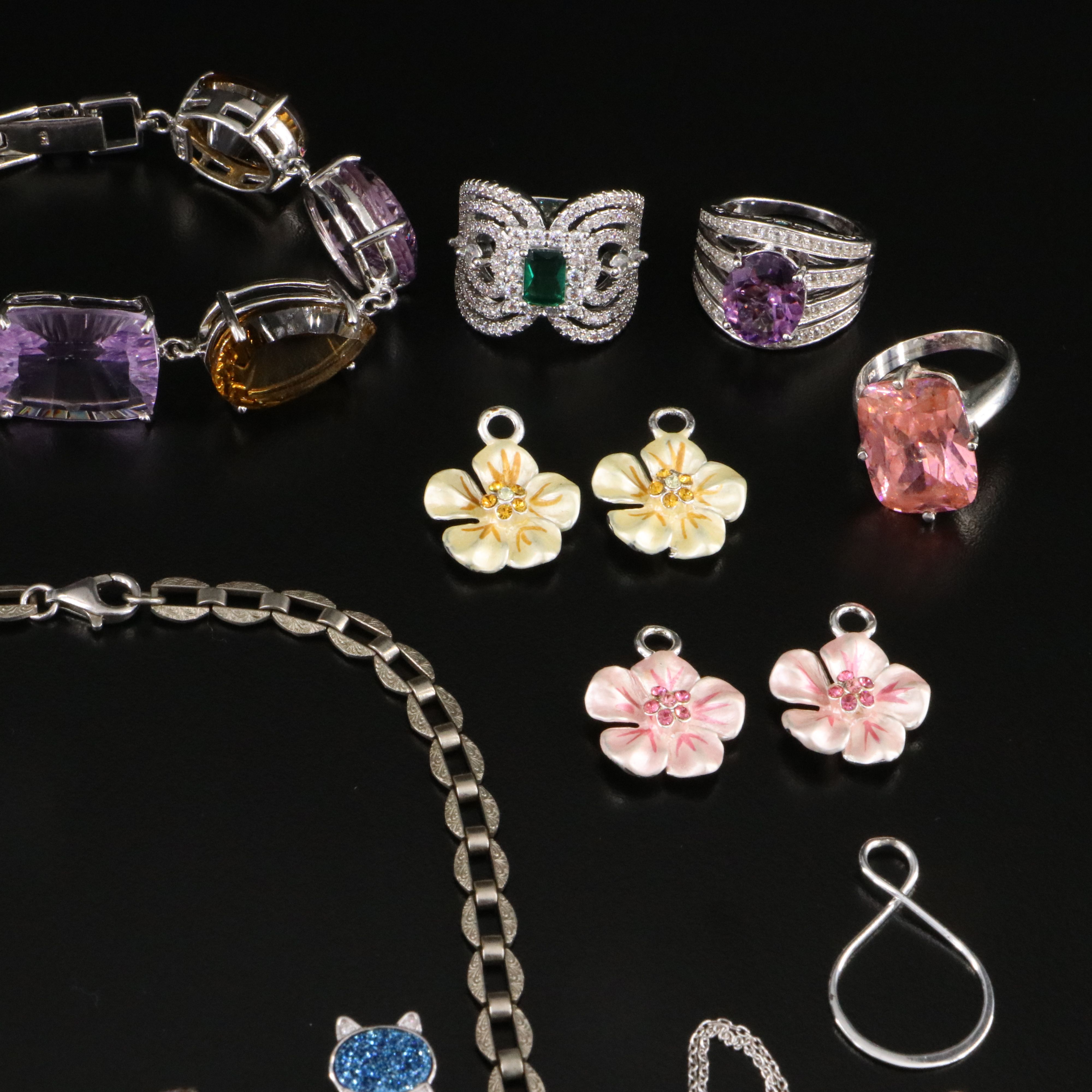 Sterling, Amethyst and Citrine Featured in Jewelry Collection