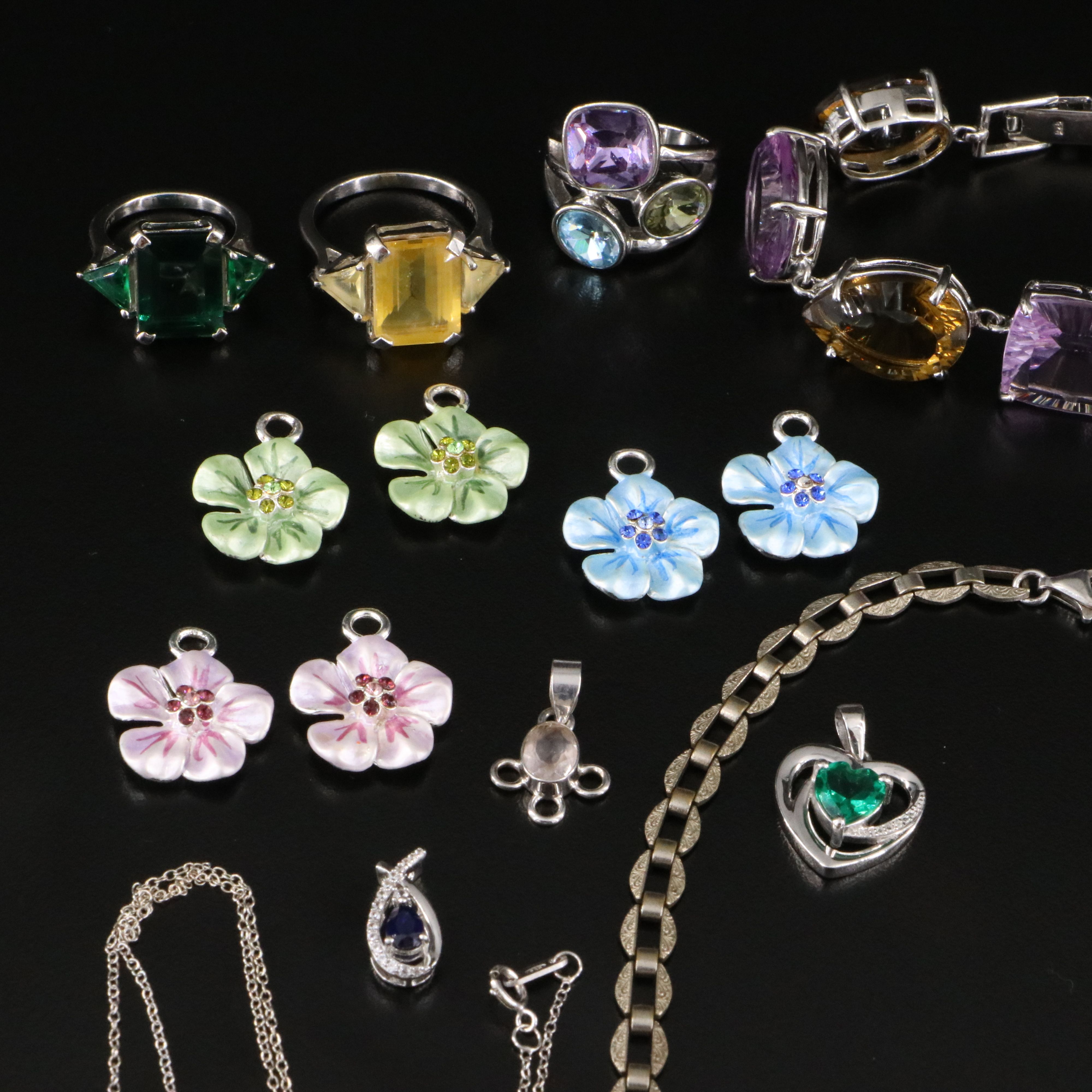 Sterling, Amethyst and Citrine Featured in Jewelry Collection