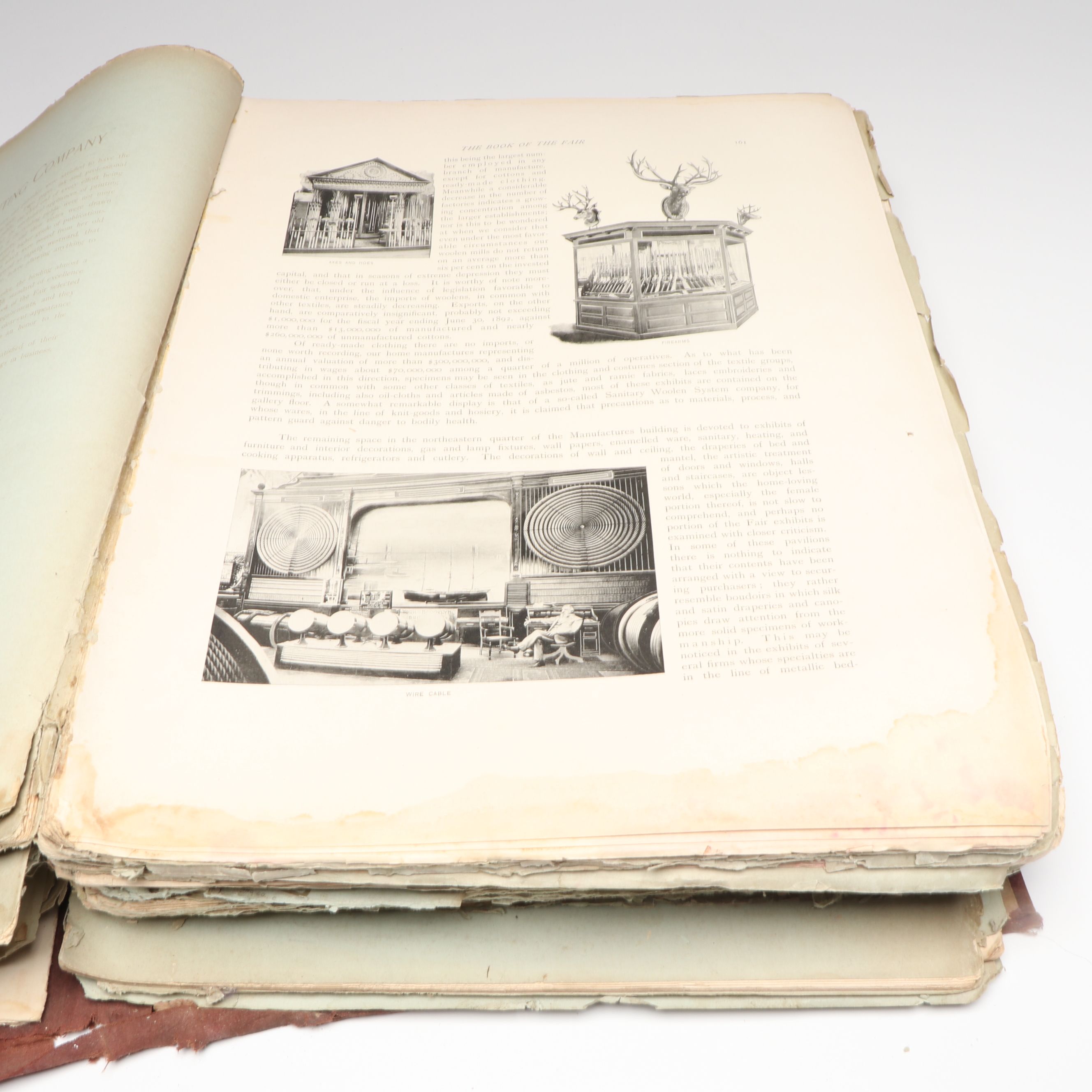 "The Book of the Fair" 1893 World's Columbian Expo Documentation Booklets, 1894