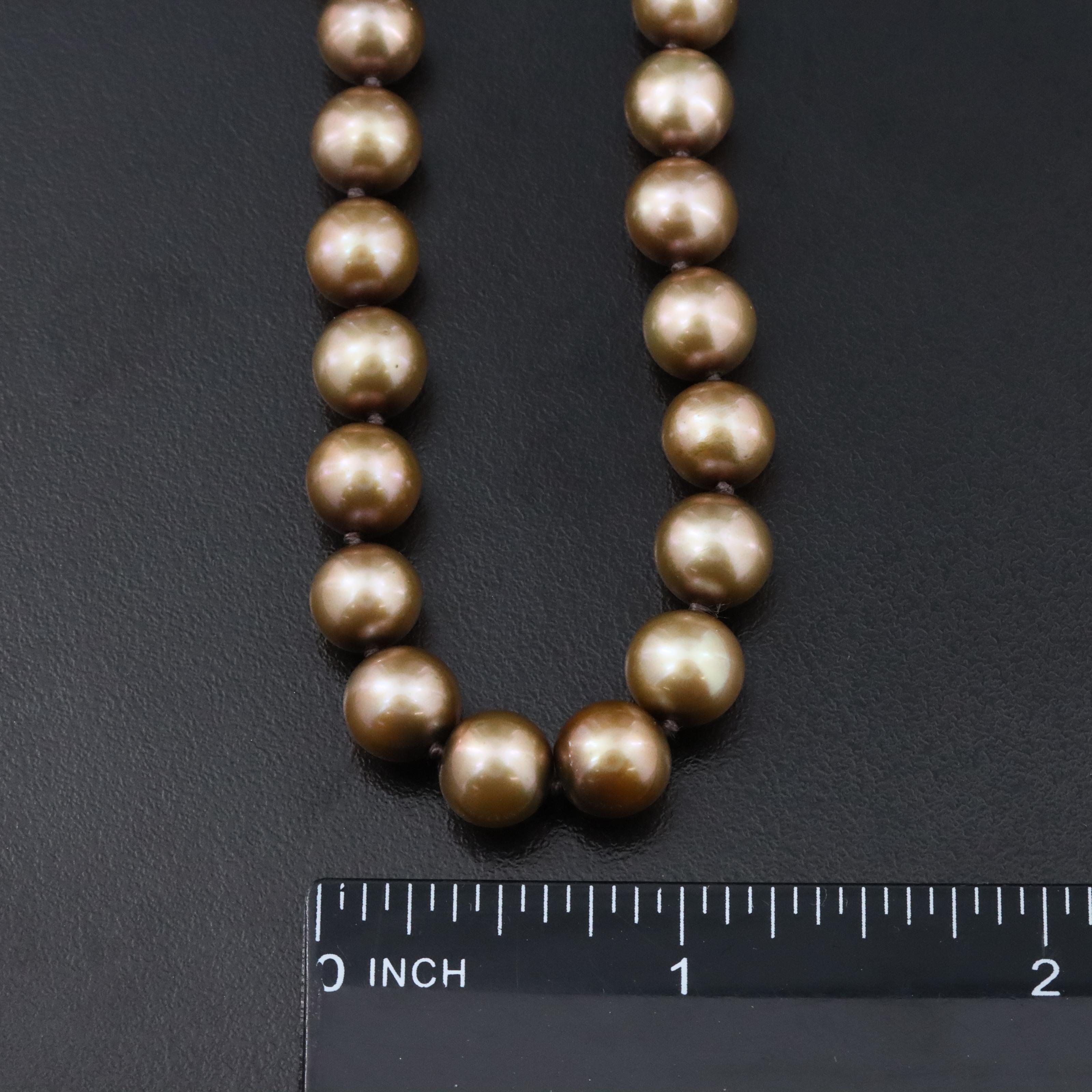 Pearl Necklace with 14K Clasp