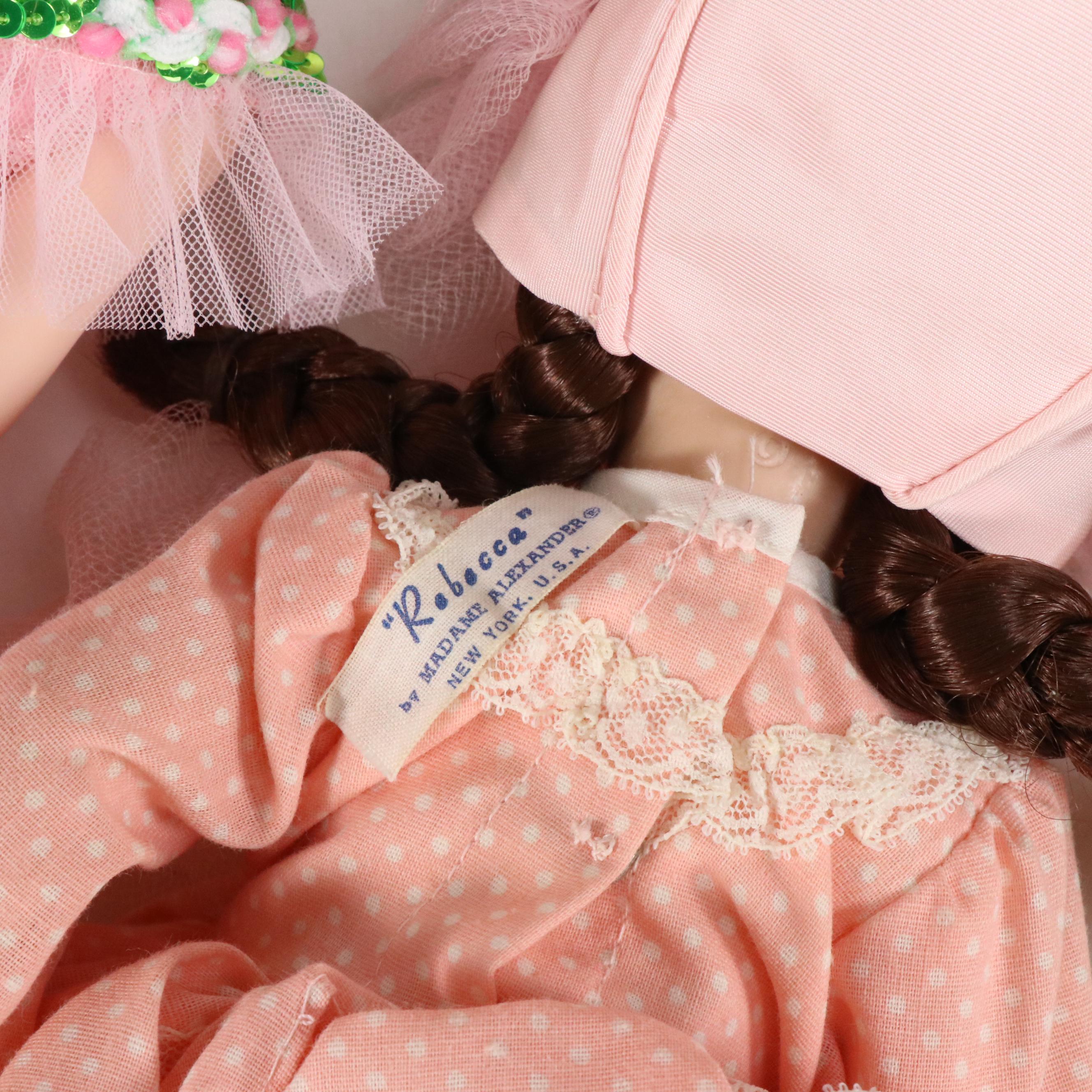 Madame Alexander "Elise" Doll with Porcelain Trinket Box and More Vintage Dolls