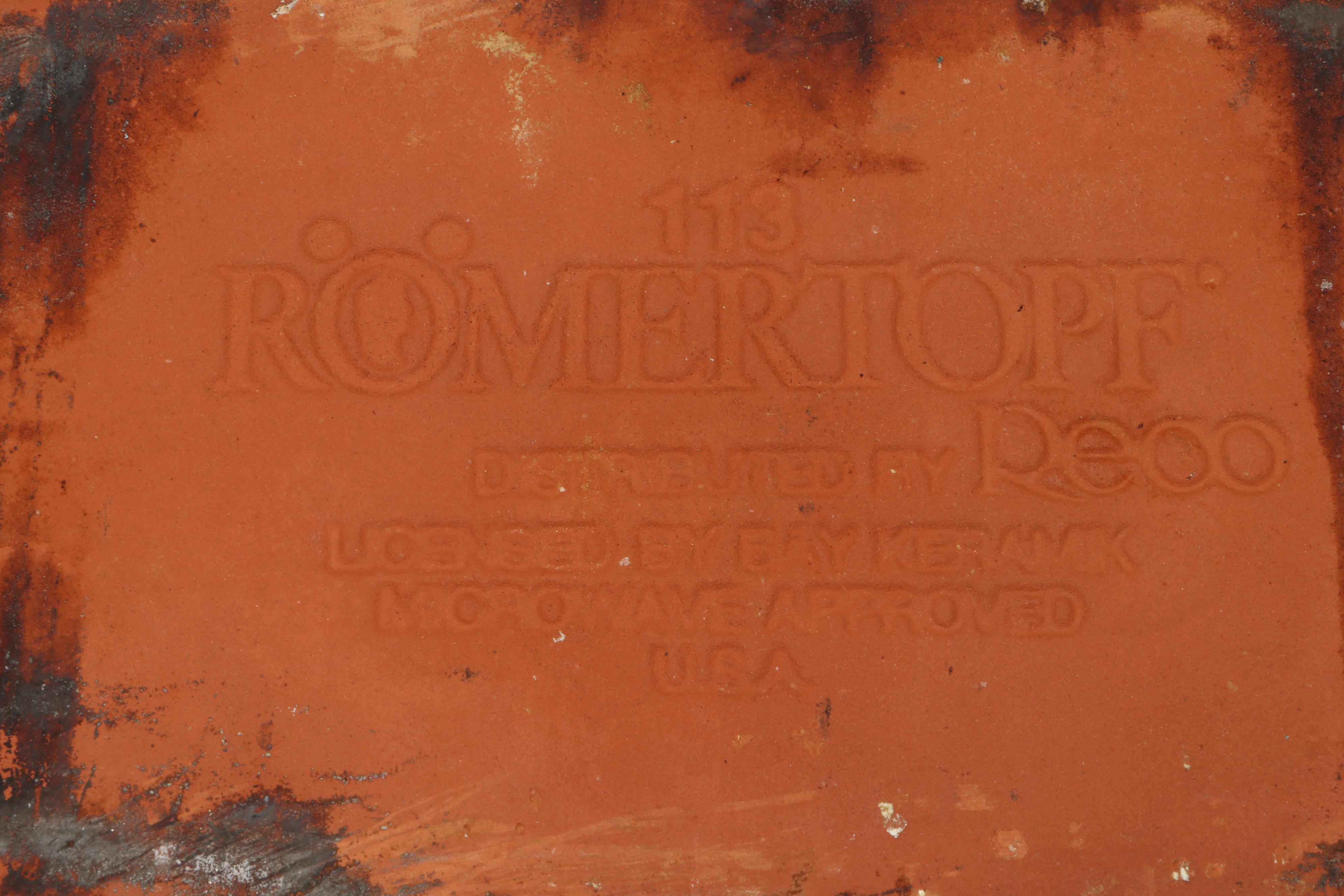 General Electric 12" Buffet Skillet with Römertopf Terracotta Clay Roaster