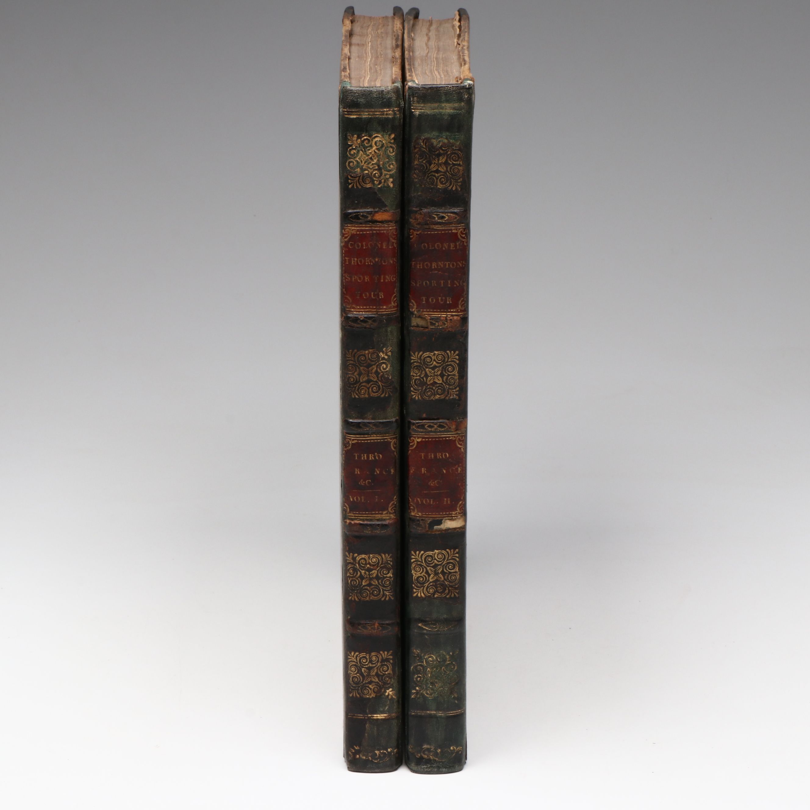 "A Sporting Tour Through France" Two-Volume Set by Thomas Thornton, 1806