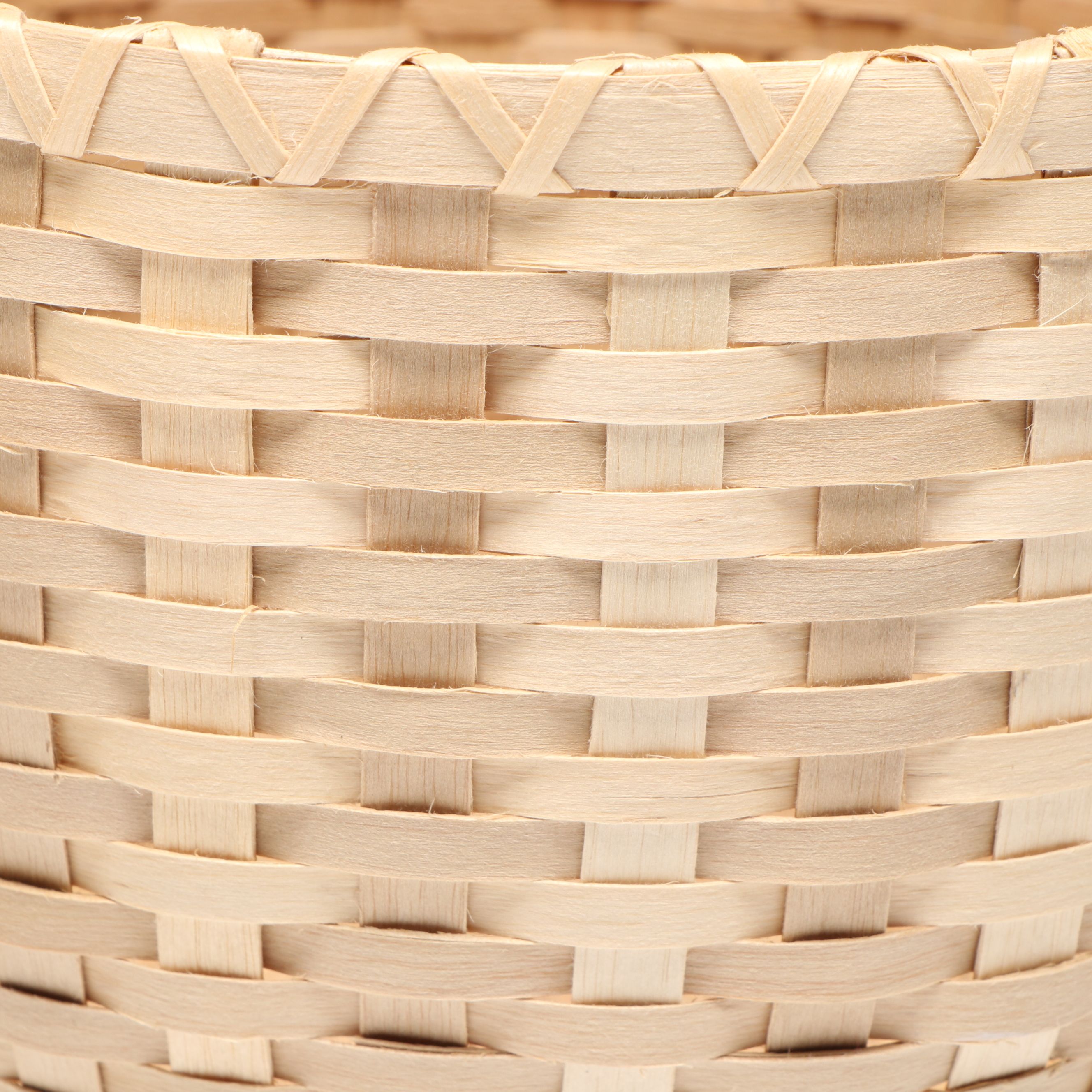 Martin Francis Penobscot Woven Brown Ash Fiber and Maple Handle Egg Baskets