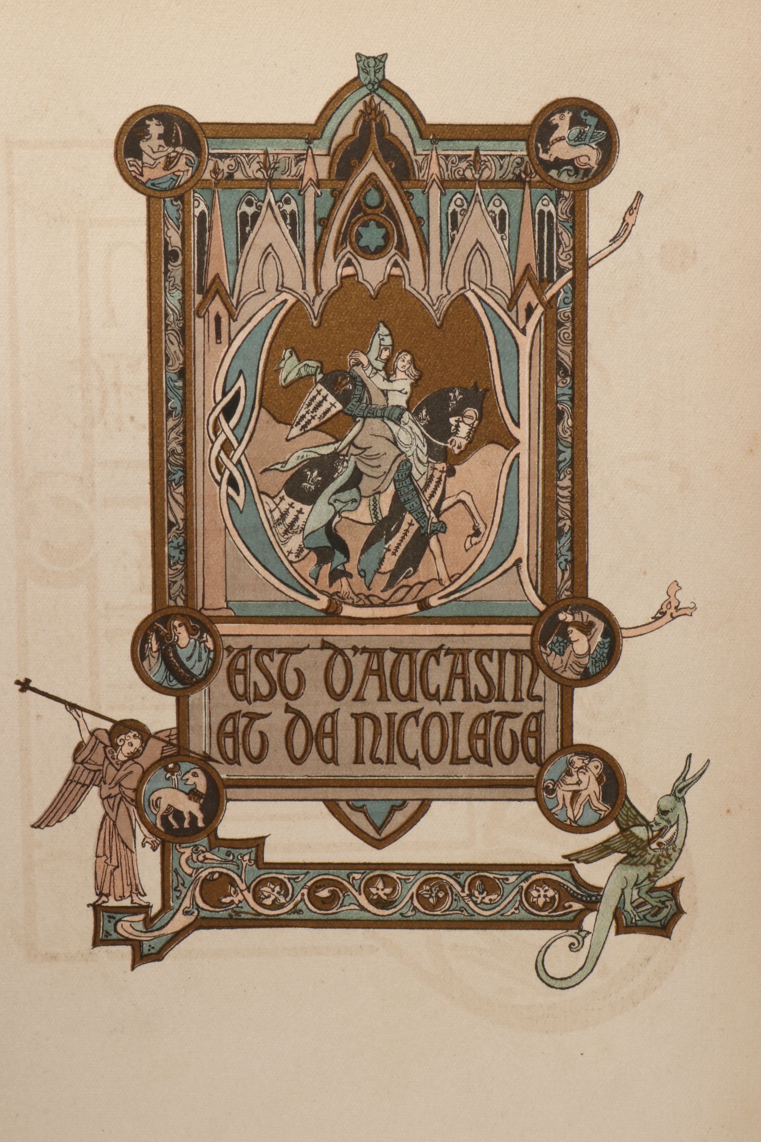 Illustrated "Aucassin and Nicolete" by Michael West and Horace Mansion, c. 1917