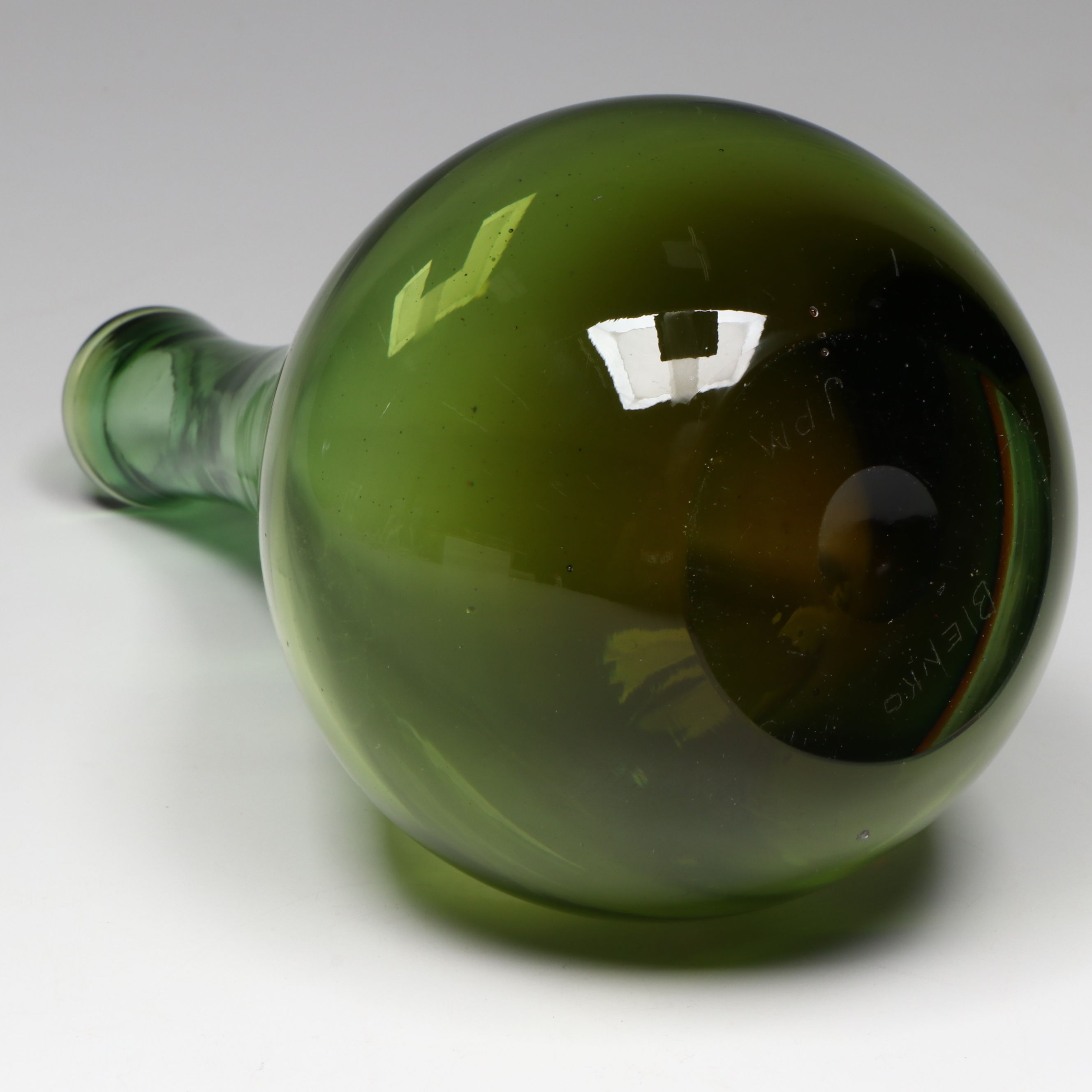 Joel Philip Myers Blenko Handblown Sommerso Art Glass Vase, 1970s