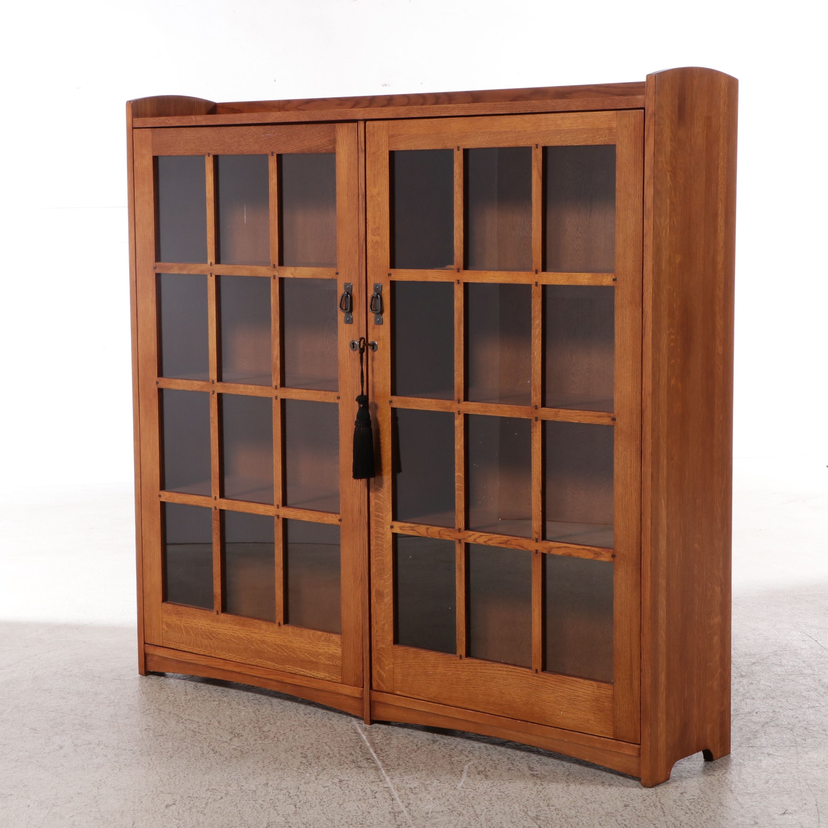 Craftsman Style Oak Cabinet Bookcase