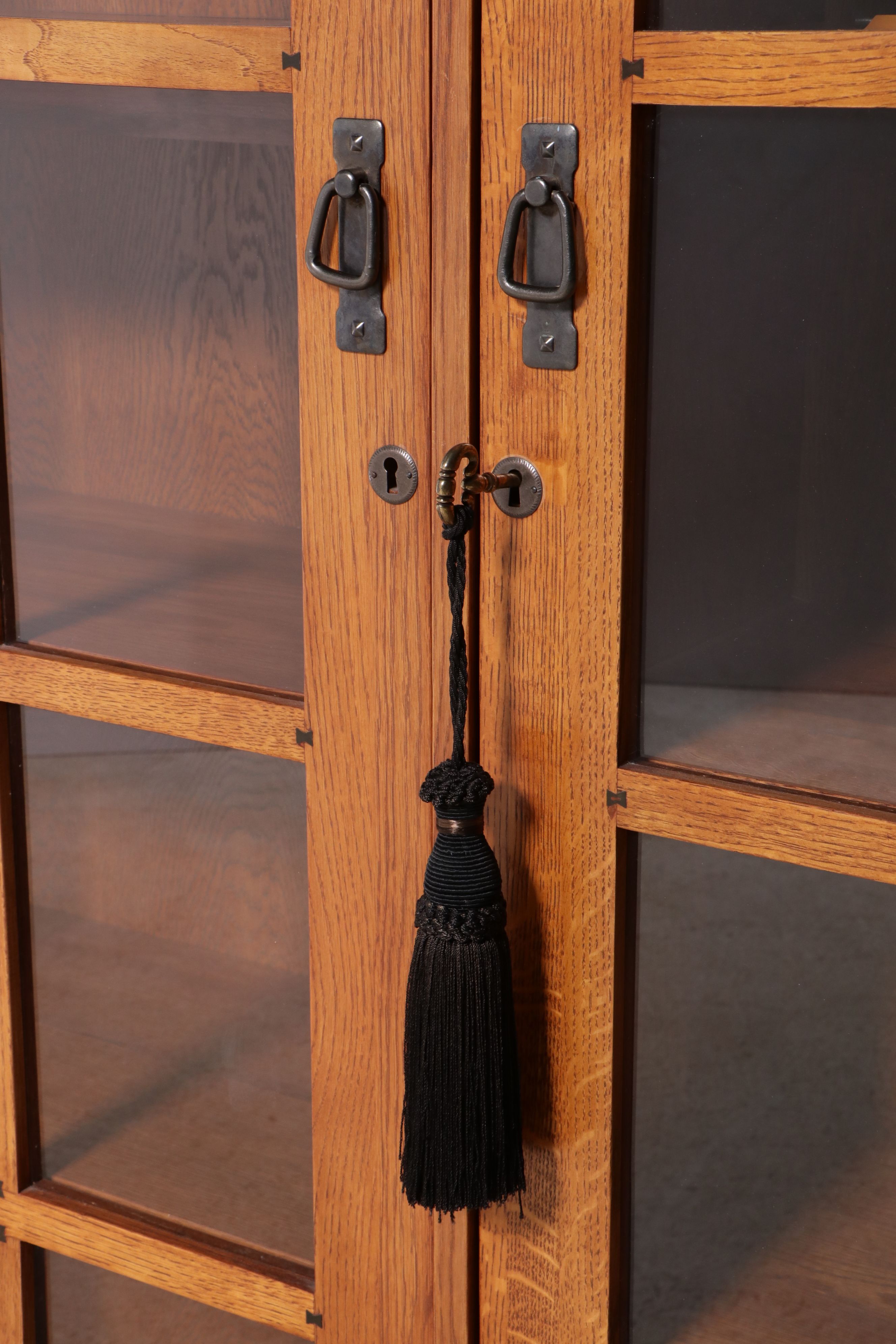 Craftsman Style Oak Cabinet Bookcase