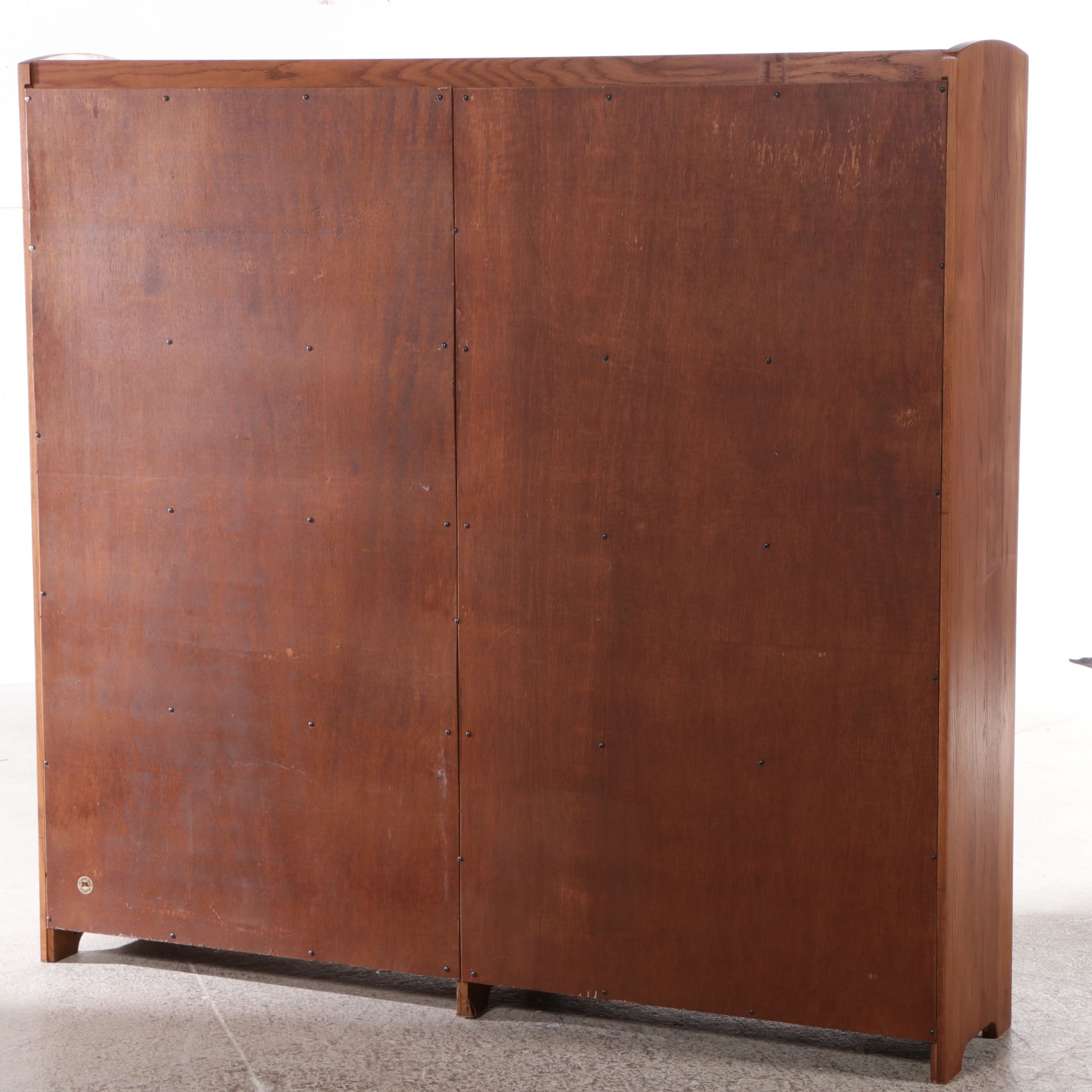 Craftsman Style Oak Cabinet Bookcase