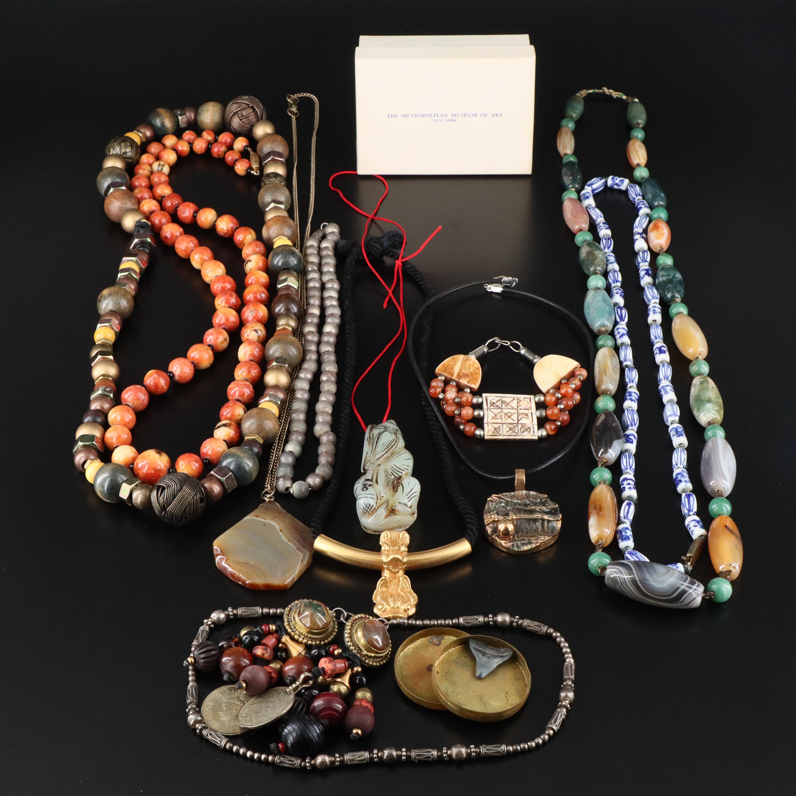 Metropolitan Museum of Art, Coral and Sterling Featured in Jewelry Collection