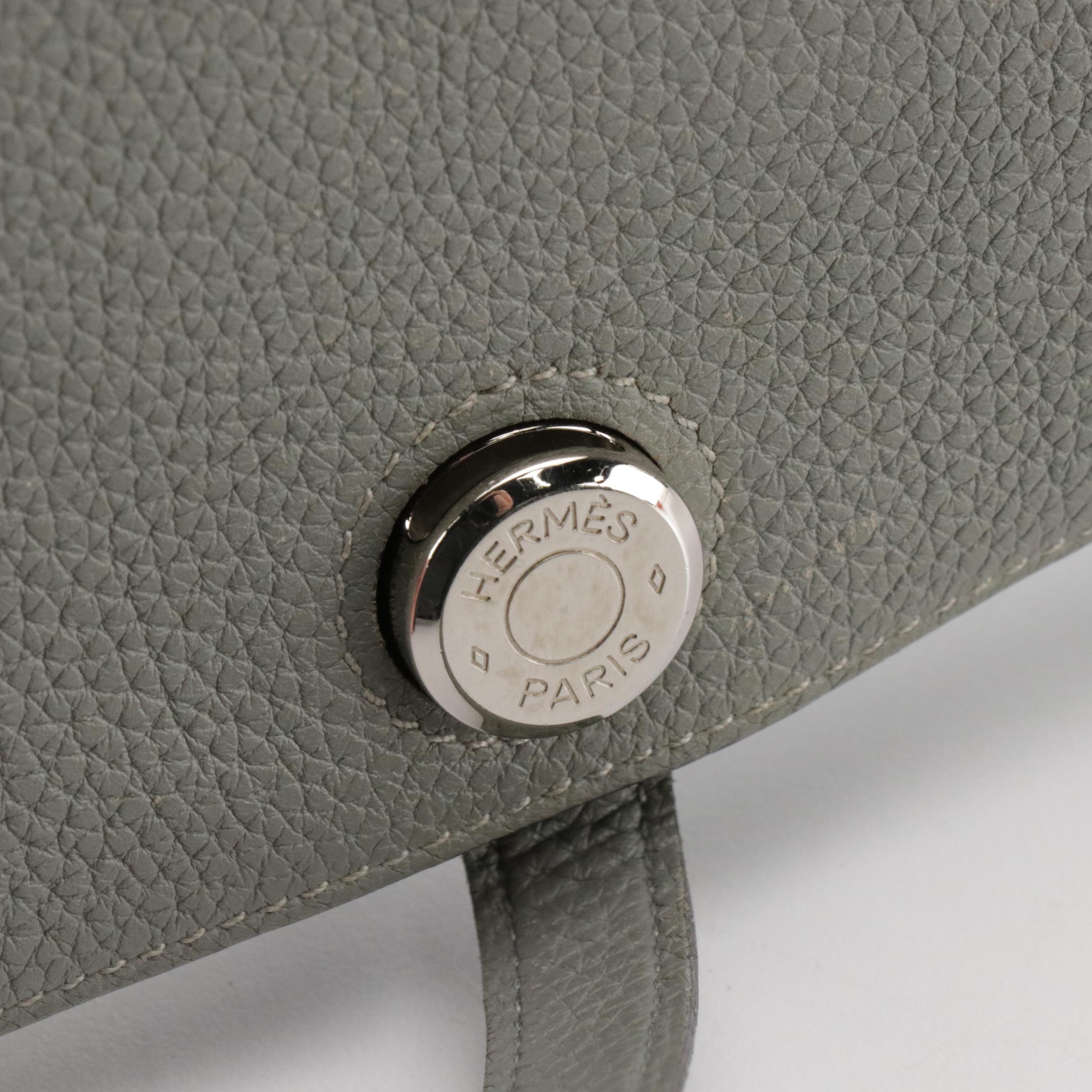 Hermès Dogon Duo GM Bifold Wallet in Clemence Leather with Gift Box