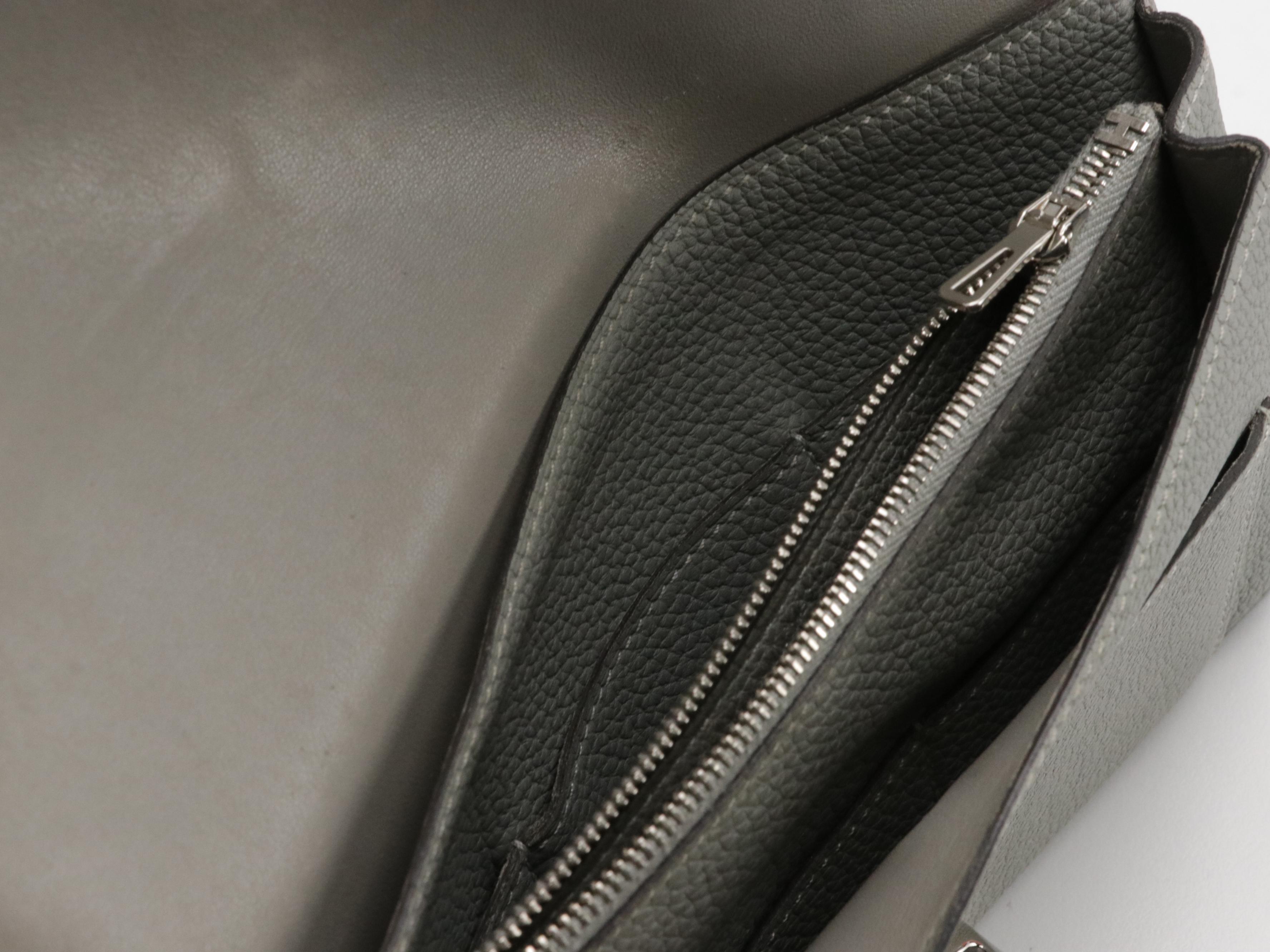 Hermès Dogon Duo GM Bifold Wallet in Clemence Leather with Gift Box