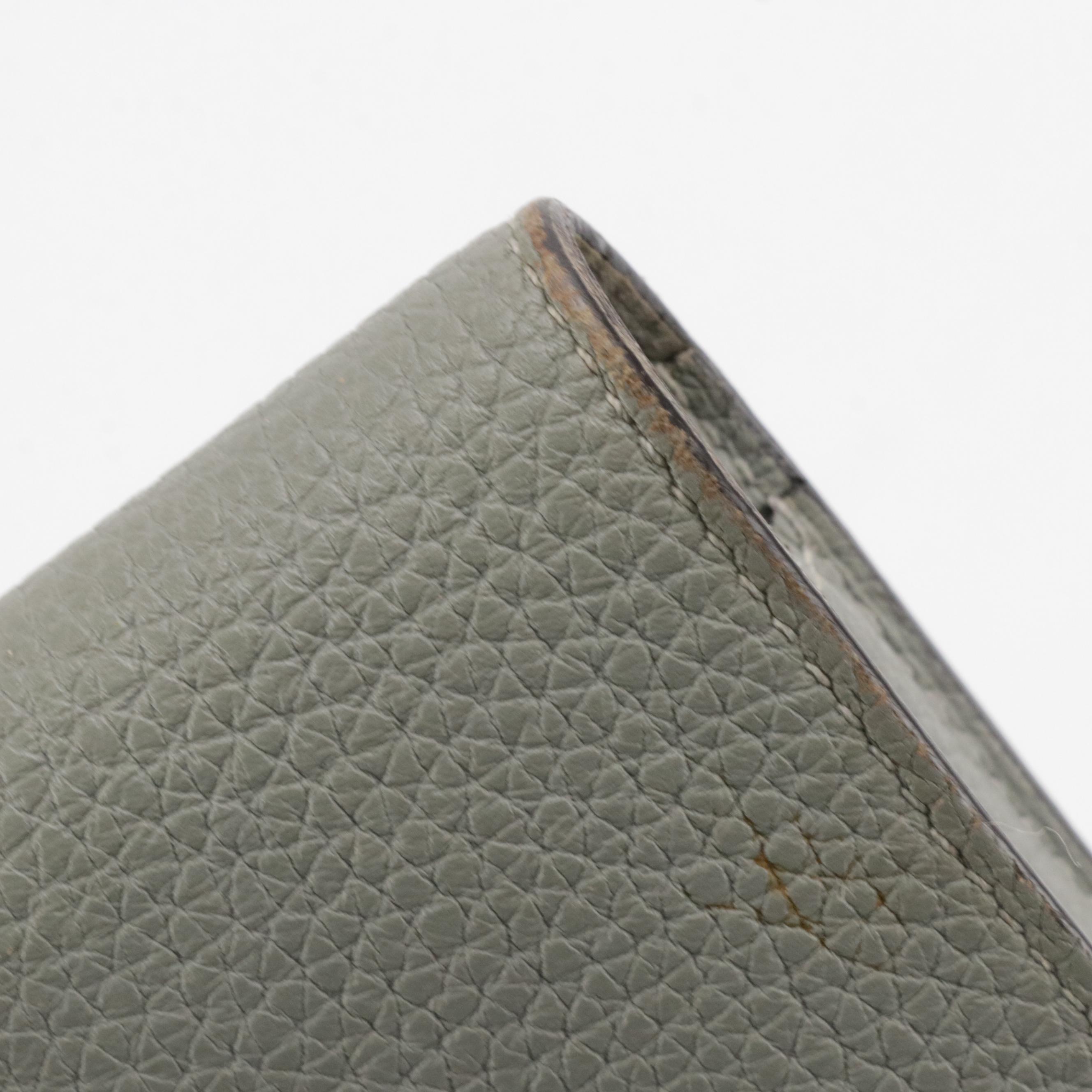 Hermès Dogon Duo GM Bifold Wallet in Clemence Leather with Gift Box