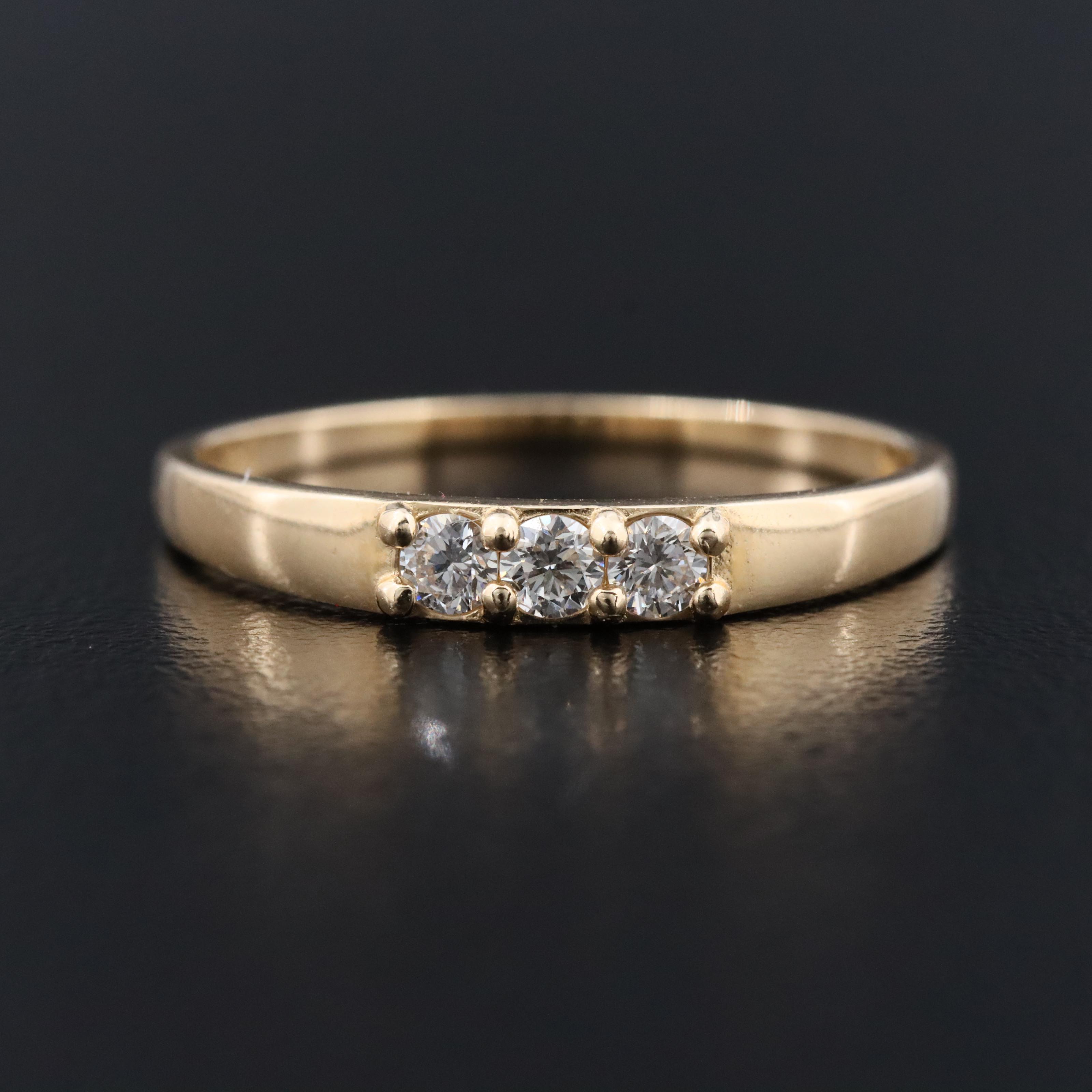 14K 0.18 CTW Diamond Ring