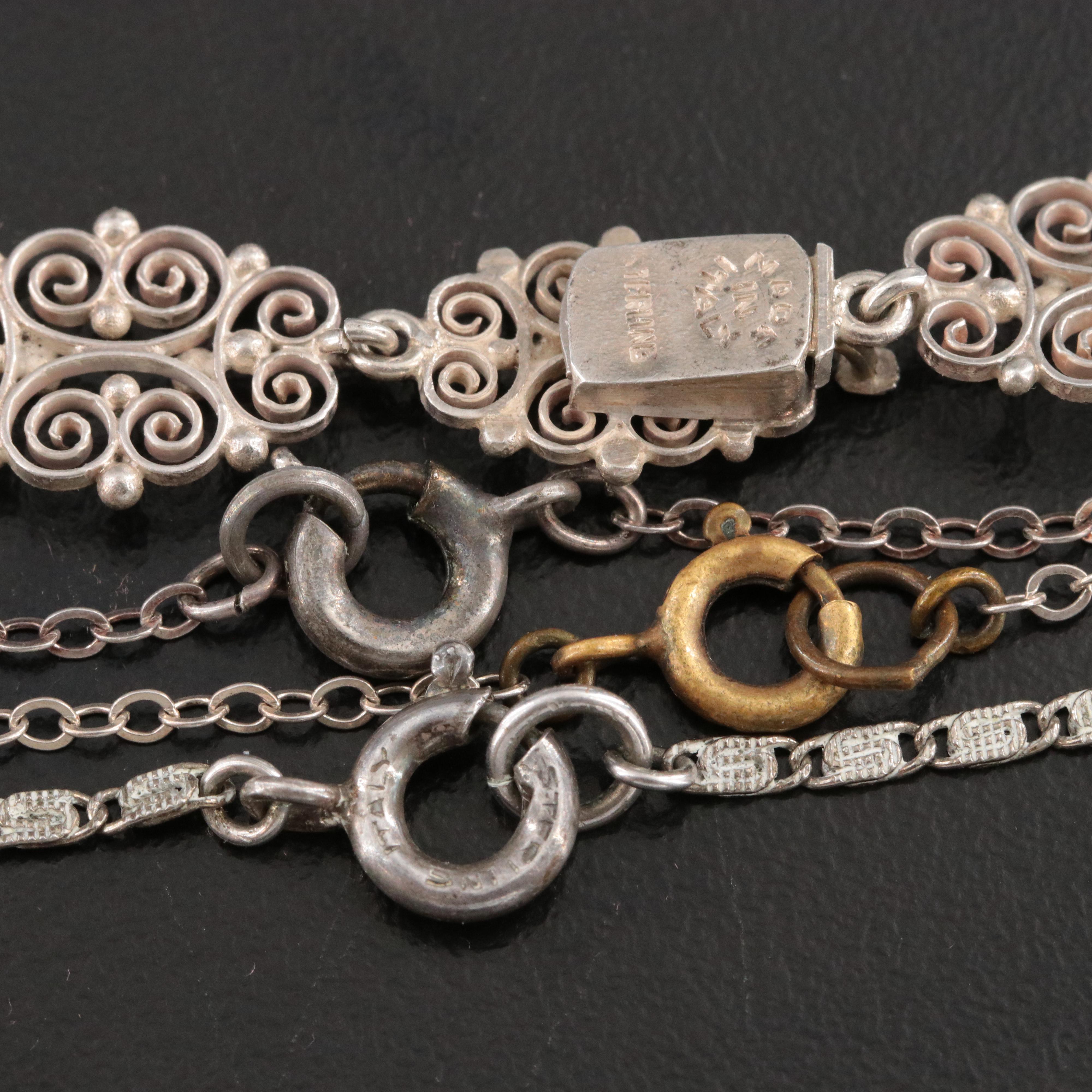 Jewelry Collection Including Art Deco, Art Nouveau & Sterling with Celluloid Box