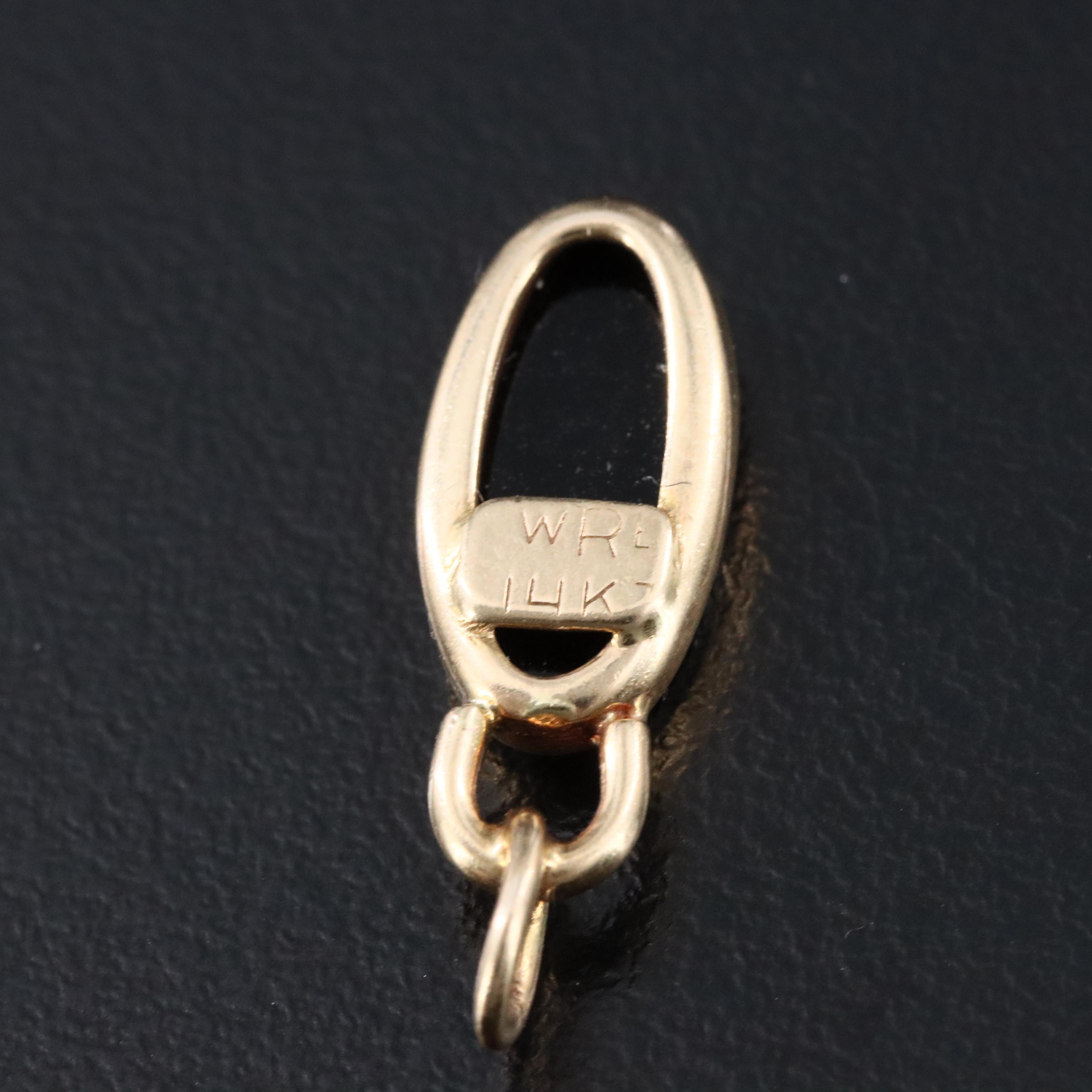 14K Black Onyx Pendant