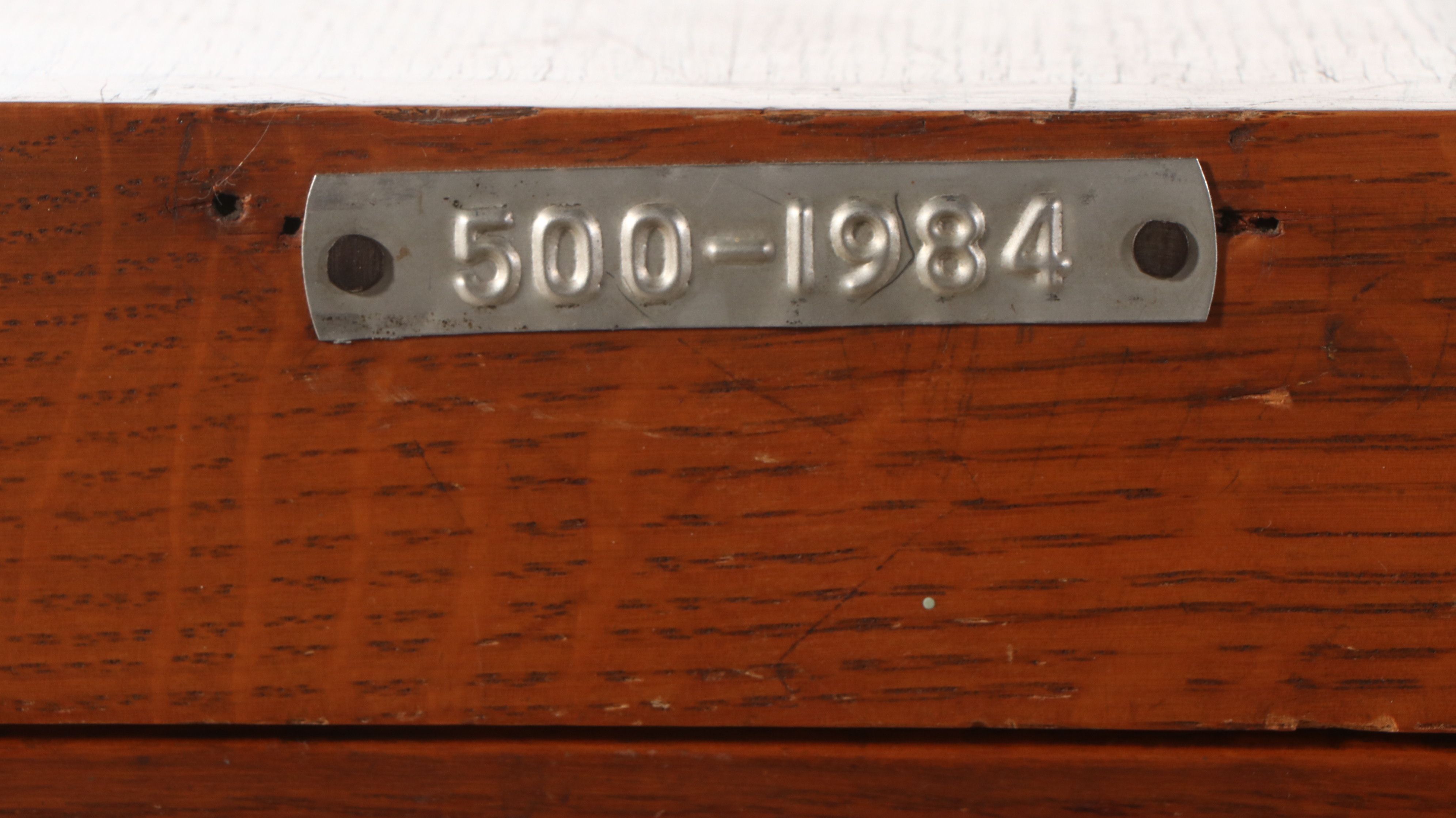 Oak Four-Drawer Filing Cabinet, Early to Mid-20th Century