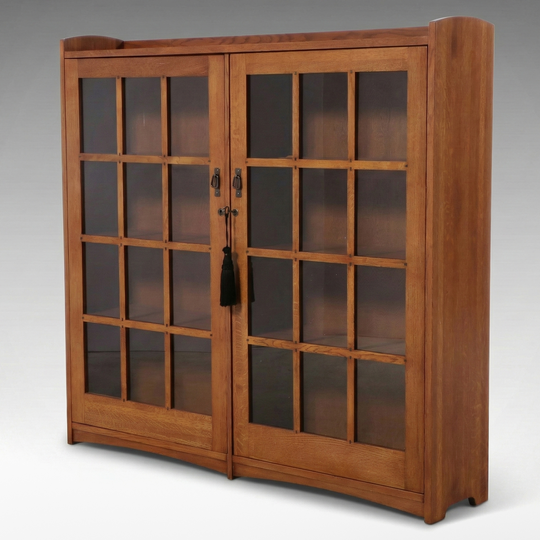 Craftsman Style Oak Cabinet Bookcase