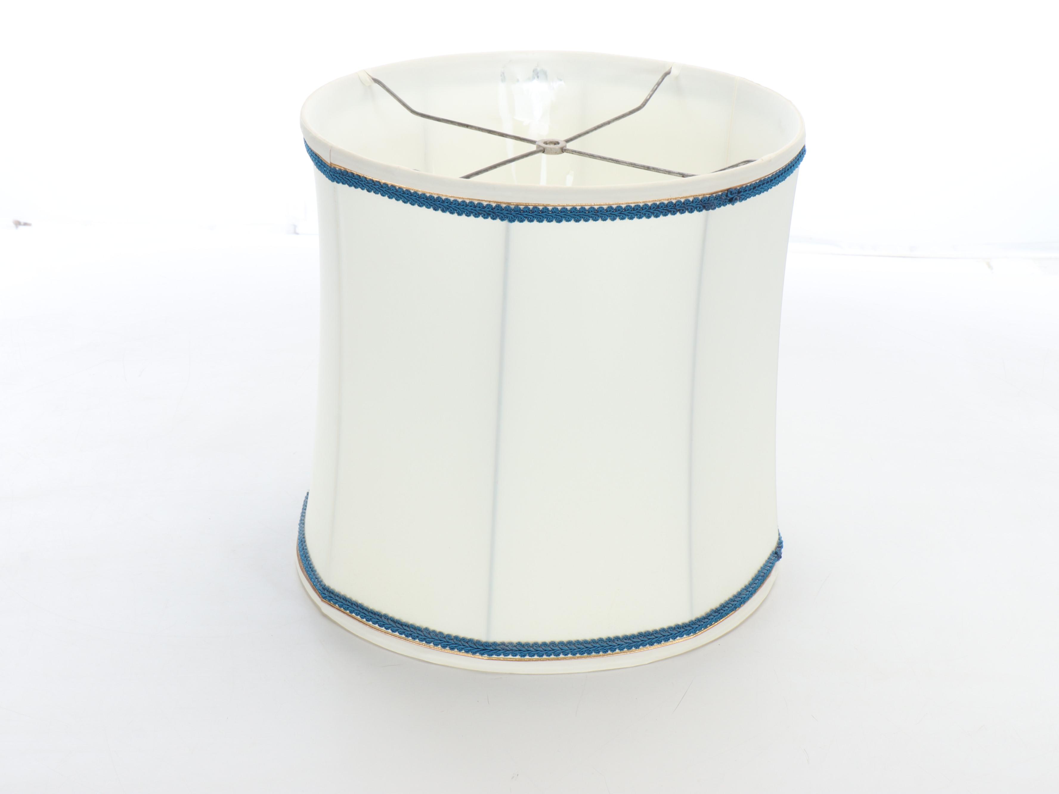 Opaline Metal Urn Table Lamp
