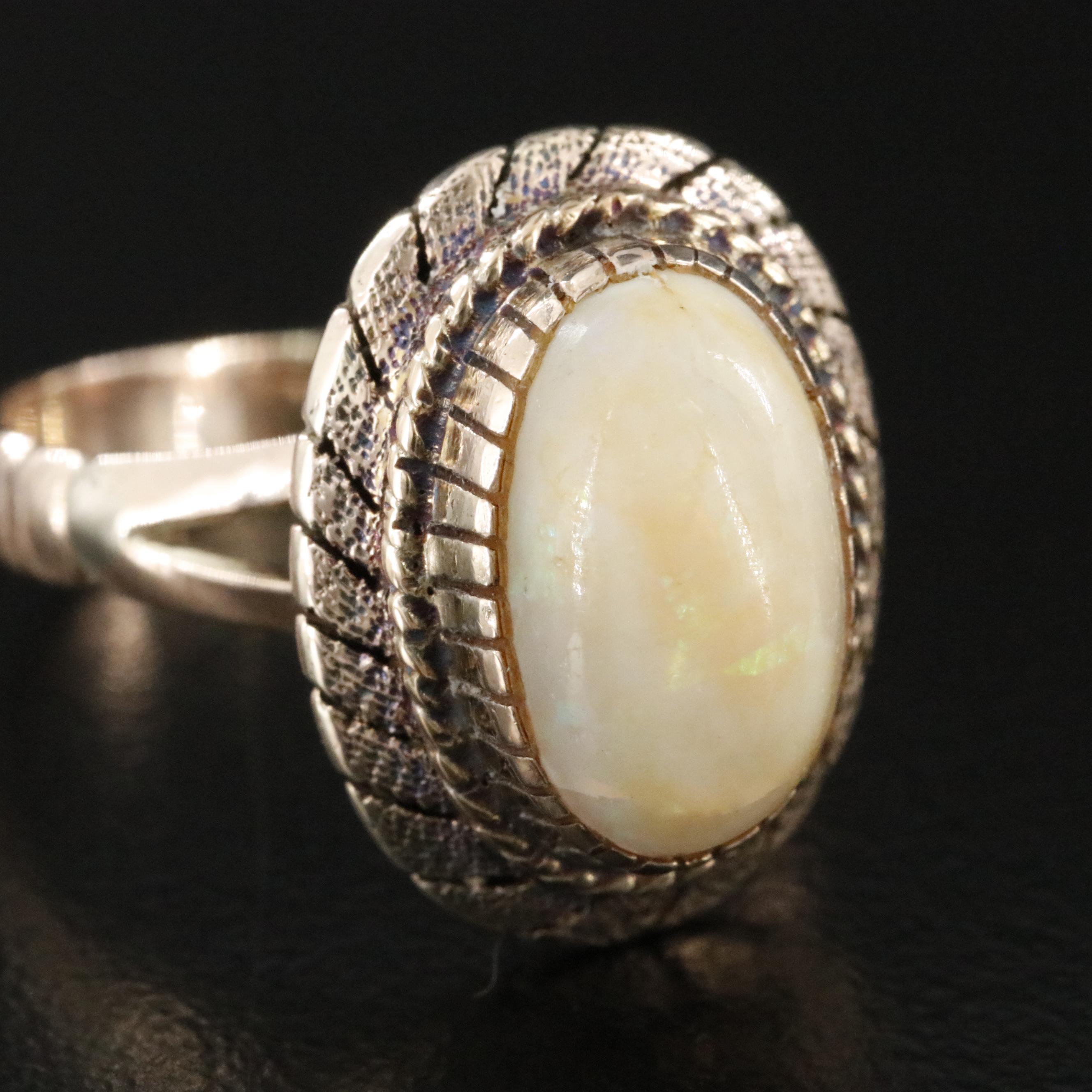 Antique 9K Opal Ring