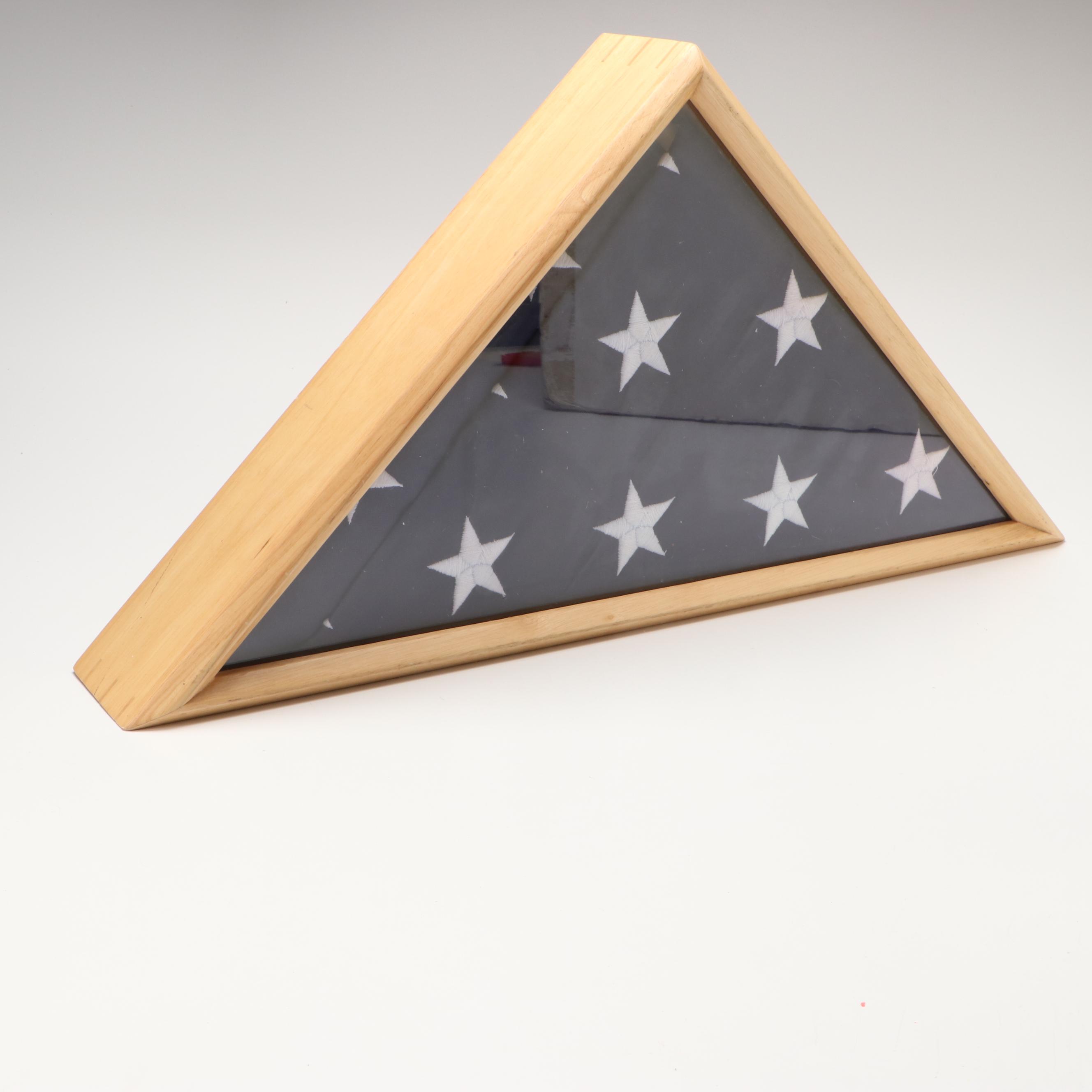 The Flag Factory American Flag in Burial Display Case