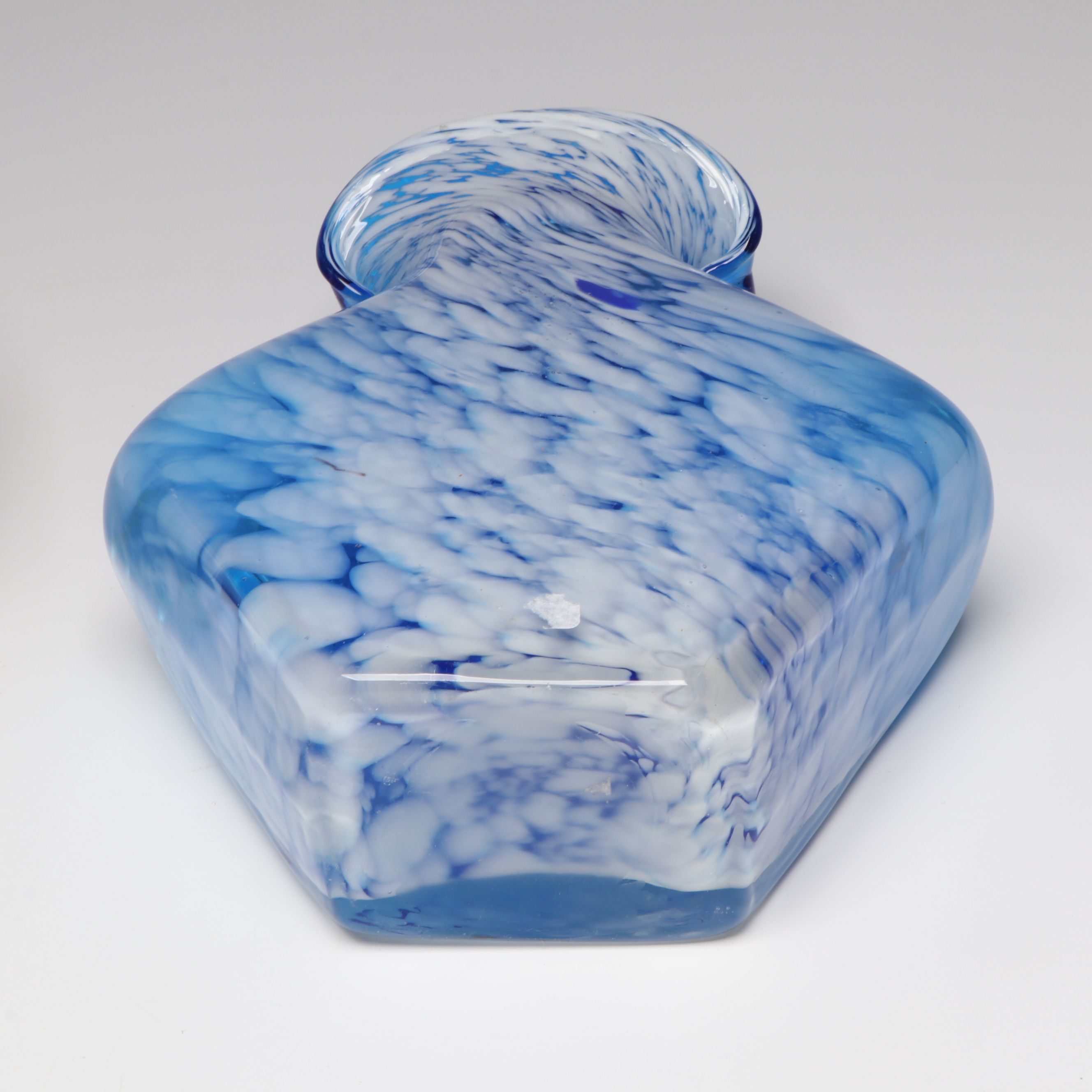 Marbled, Floral, and More Blown Art Glass Vases