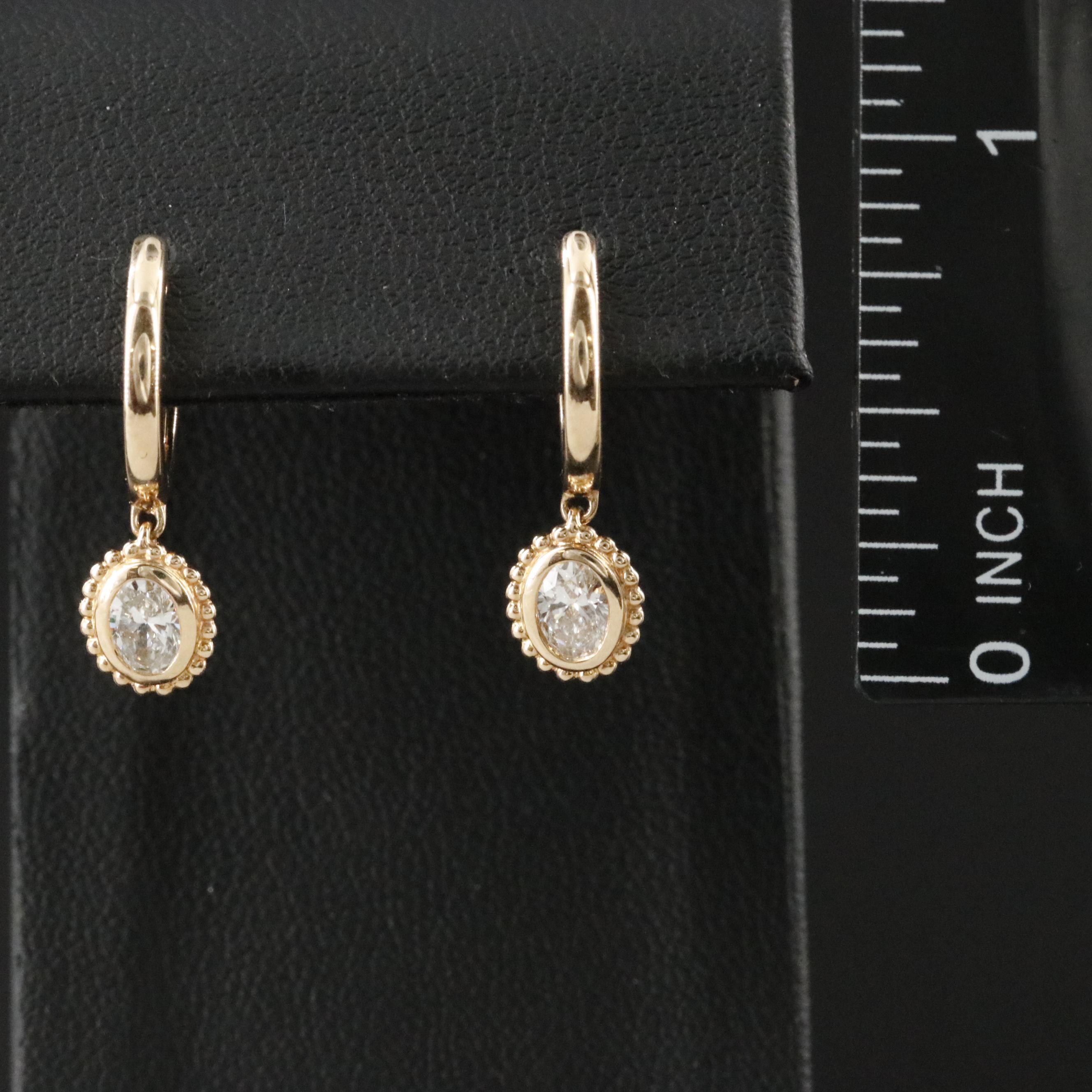 14K 0.64 CTW Lab Grown Diamond Earrings