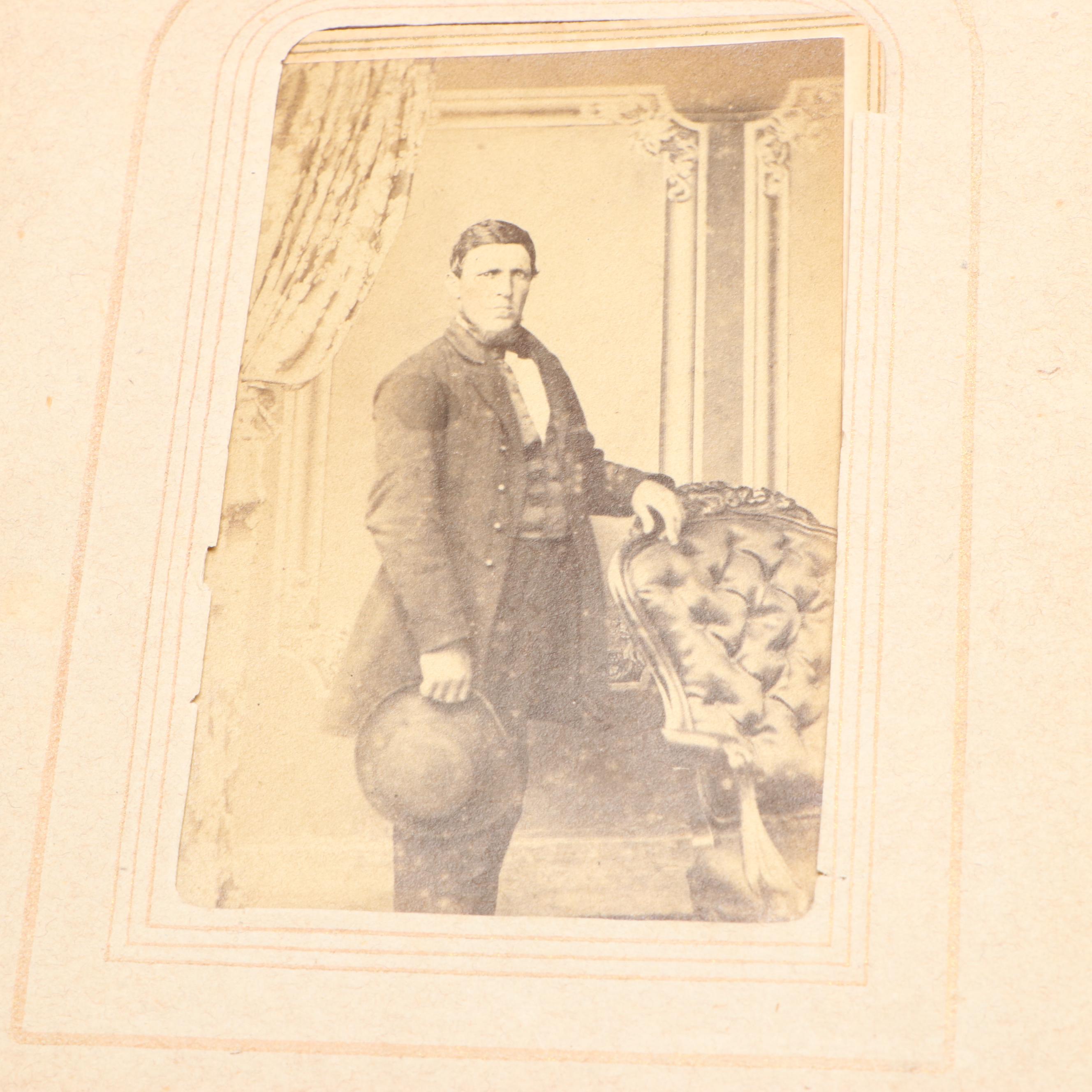 Carte de Visite with Other Portraits of Men, Women and Children, Mid-19th C.