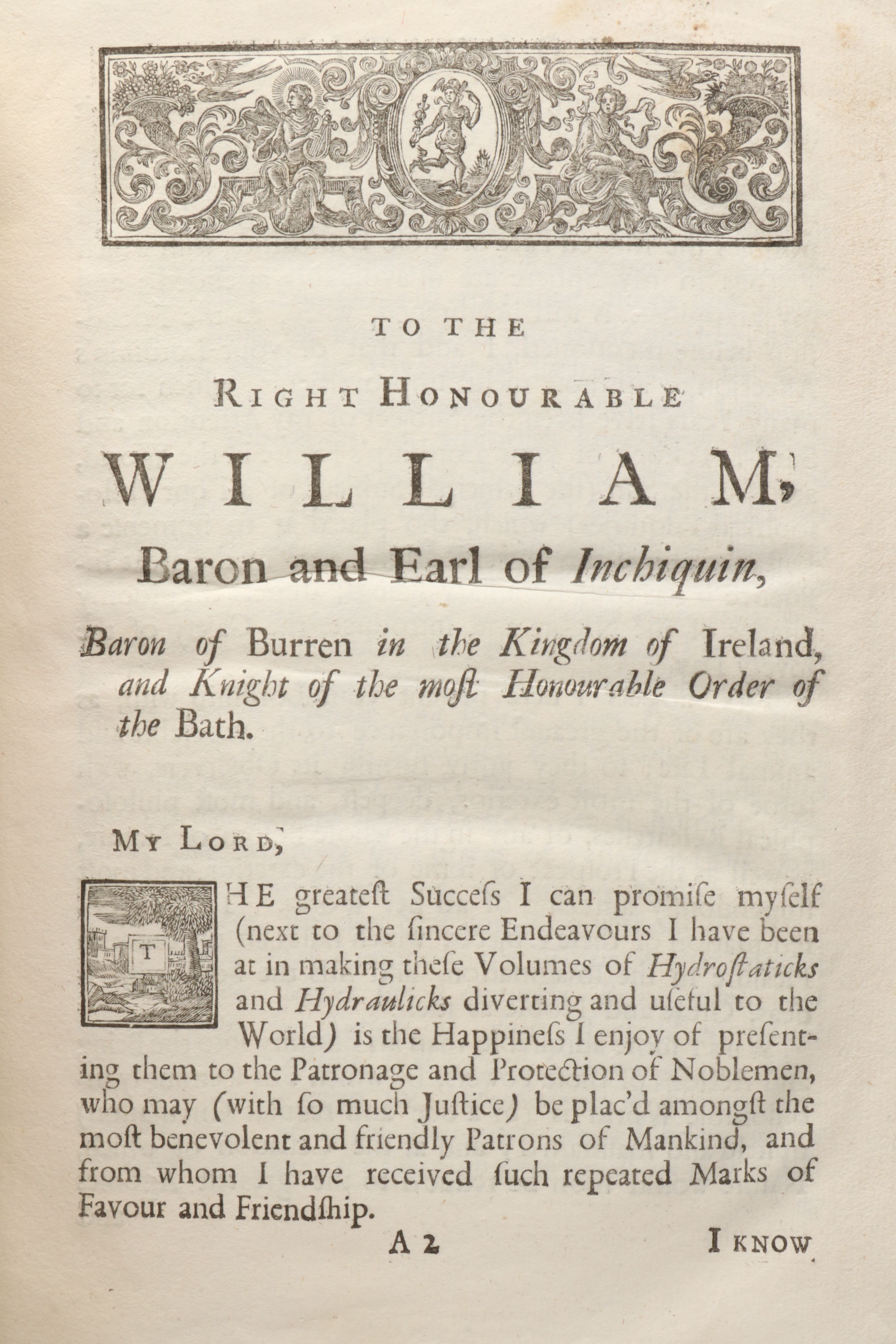 "An Introduction to Hydrostaticks and Hydraulicks" Vol. II by S. Switzer, 1729