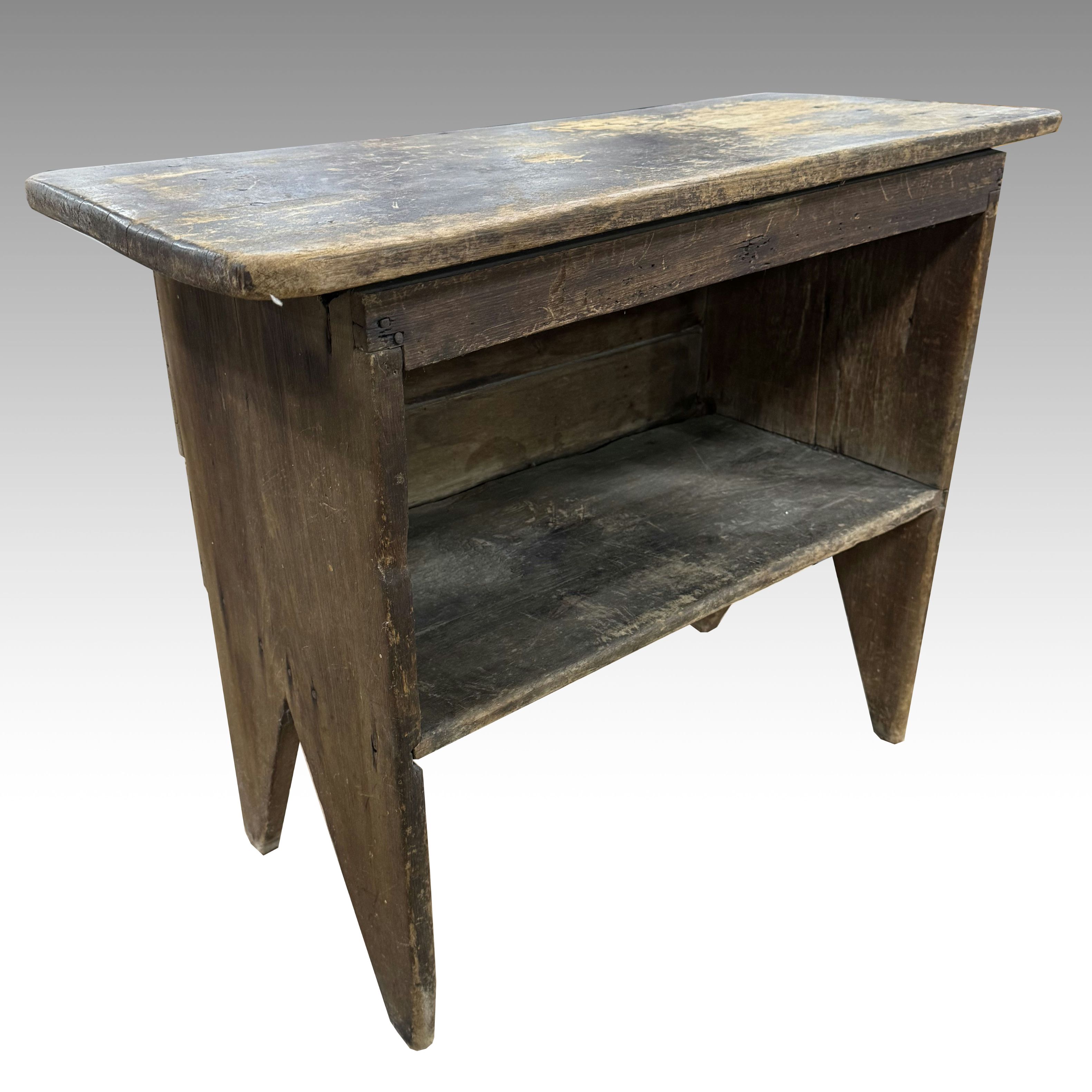 Antique Pine Standing Storage Box, Painted Wooden Wall Cabinet and More