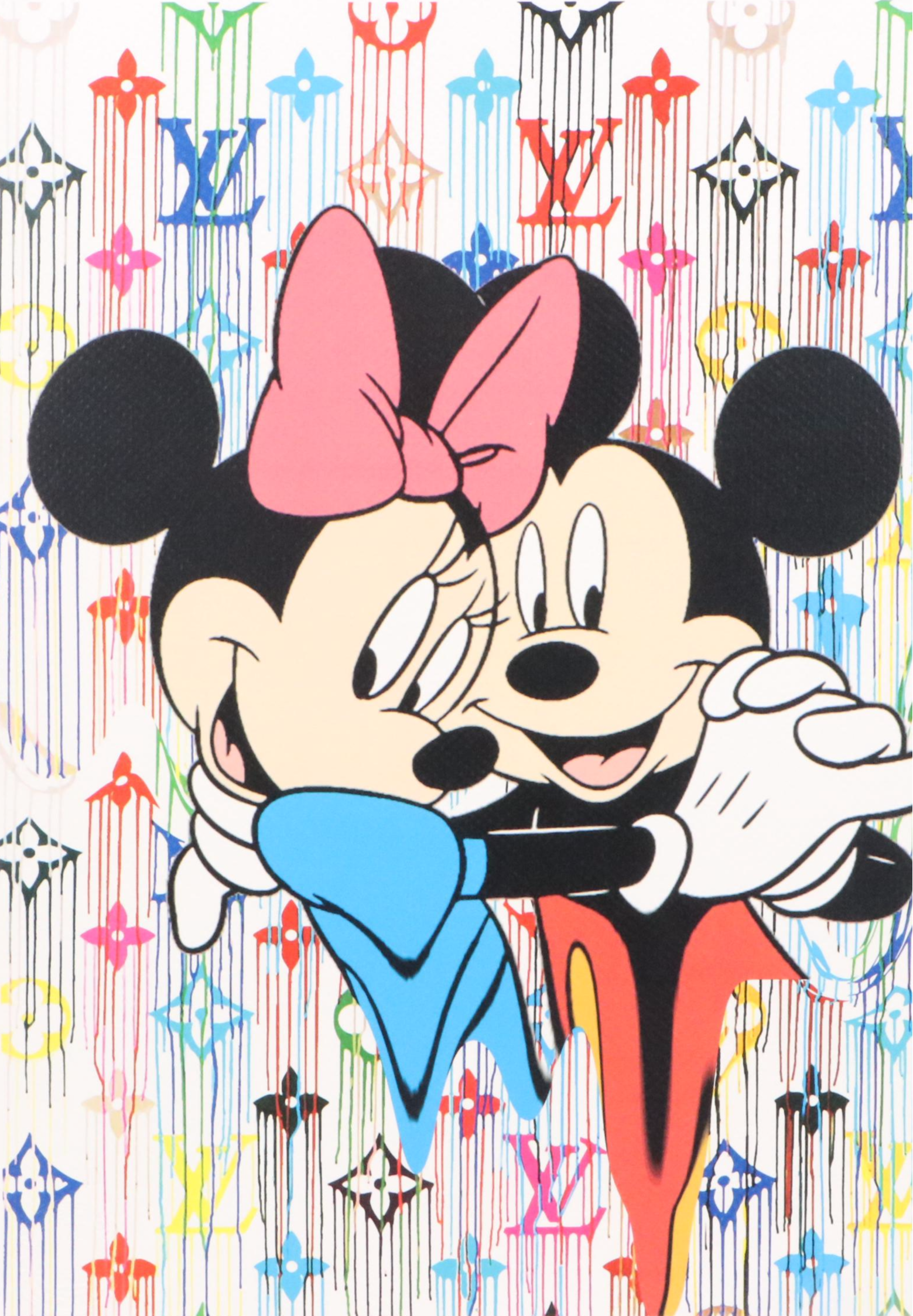 Death NYC Pop Art Digital Graphic Print Homage to Disney x Louis Vuitton, 2023