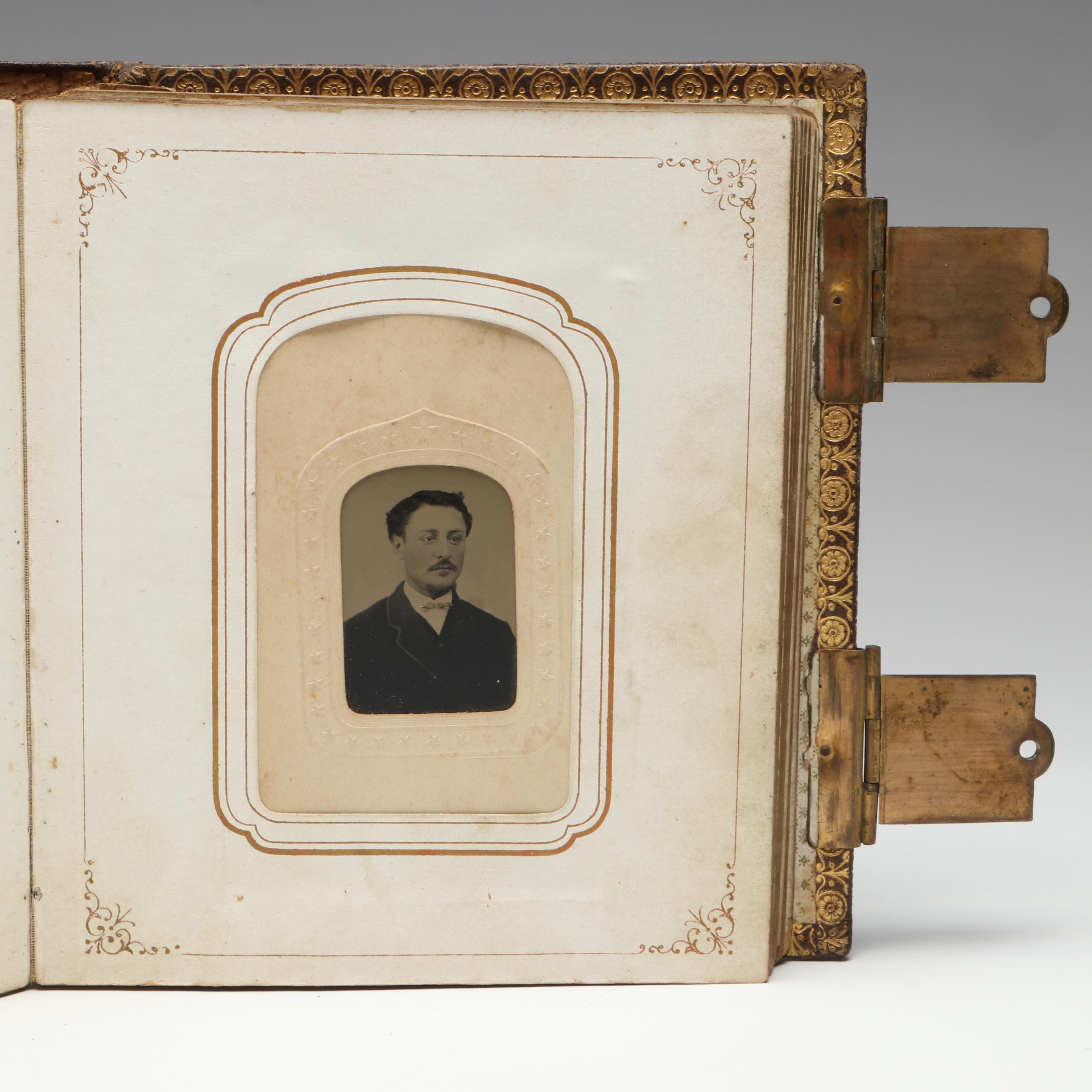 Carte de Visite with Other Portraits of Men, Women and Children, Mid-19th C.