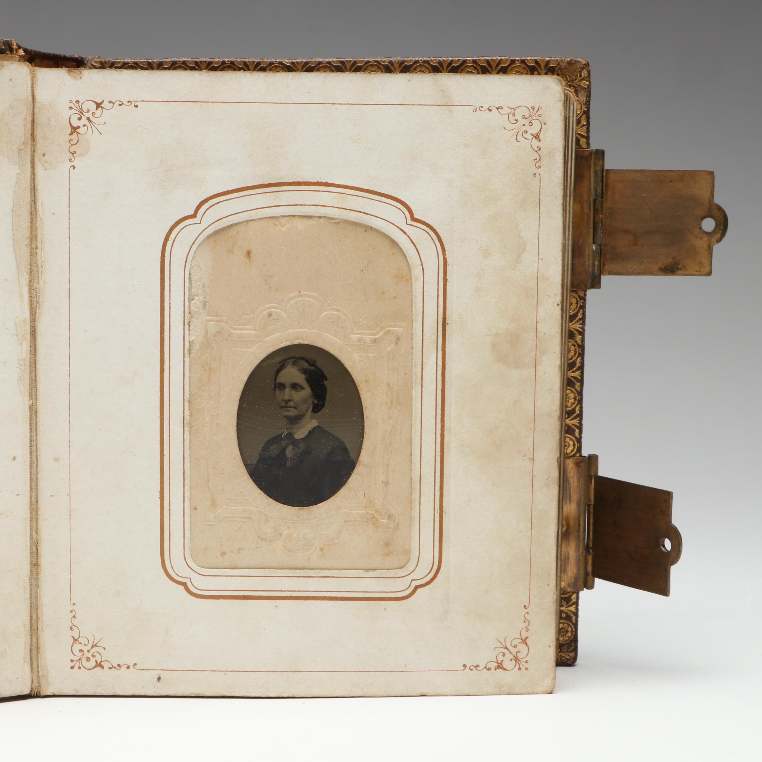 Carte de Visite with Other Portraits of Men, Women and Children, Mid-19th C.