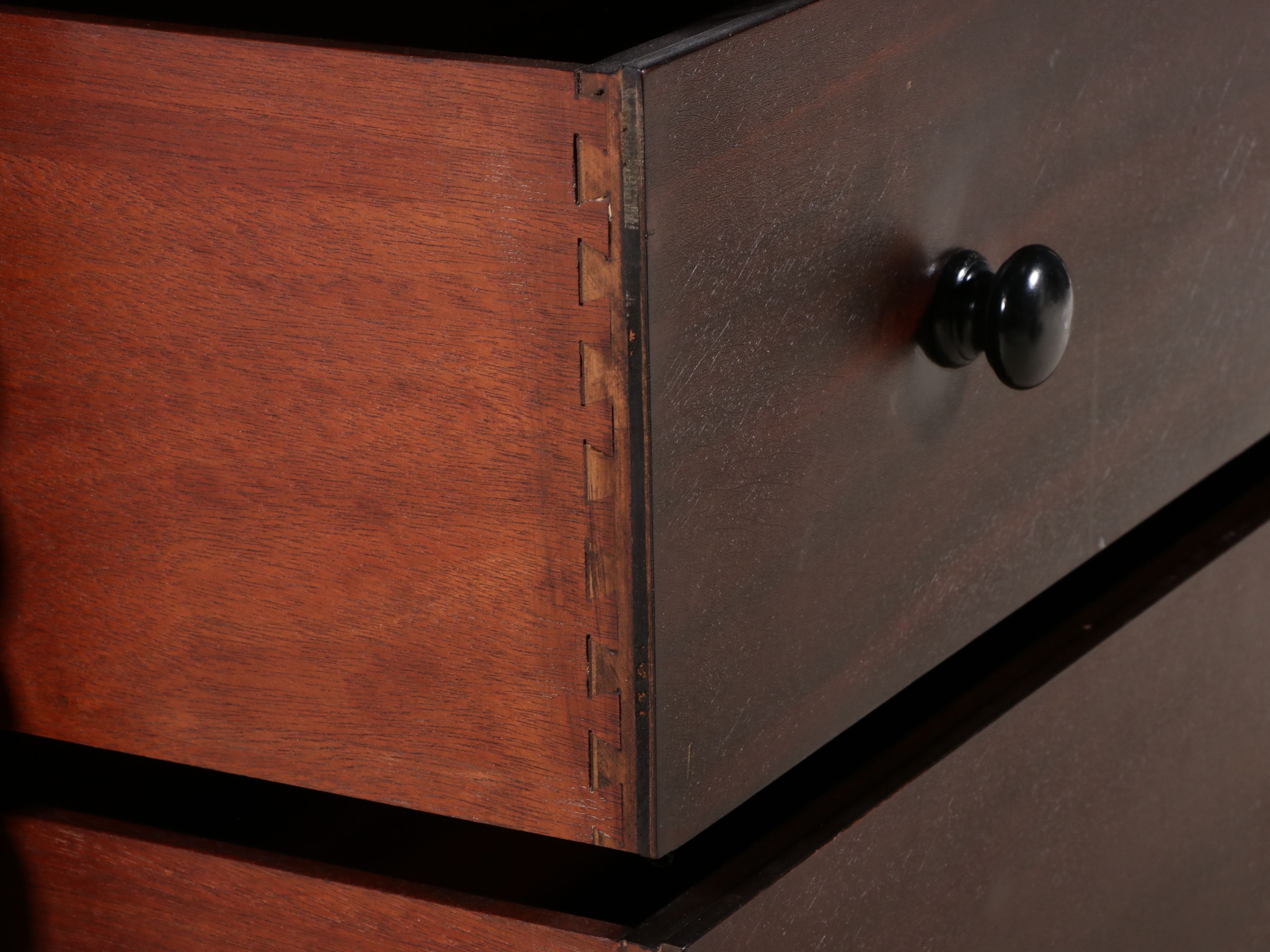 Berkey & Gay Furniture Bobbin Turned Mahogany Dresser with Mirror