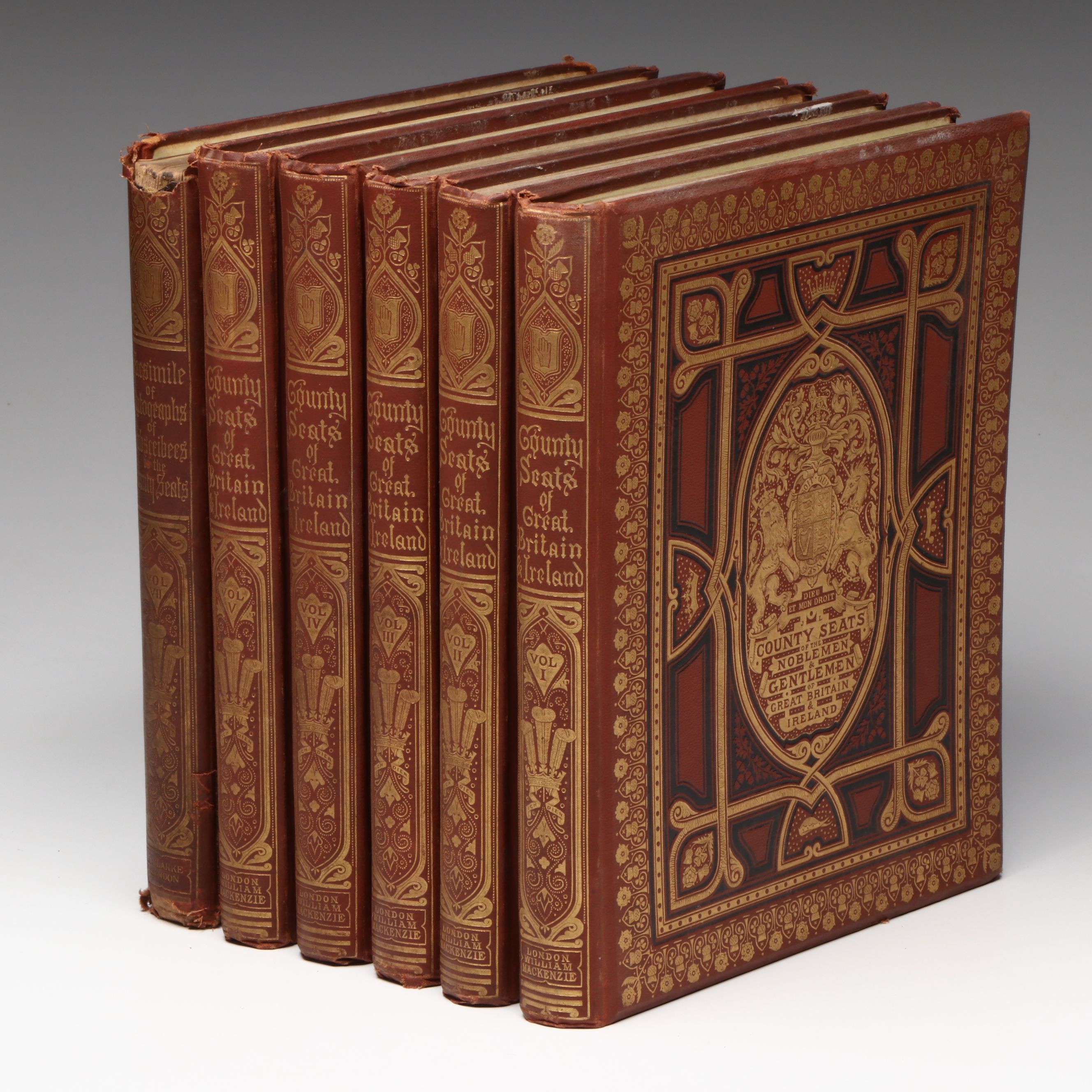 "Series of Picturesque Views of Seats of Great Britain and Ireland" Partial Set