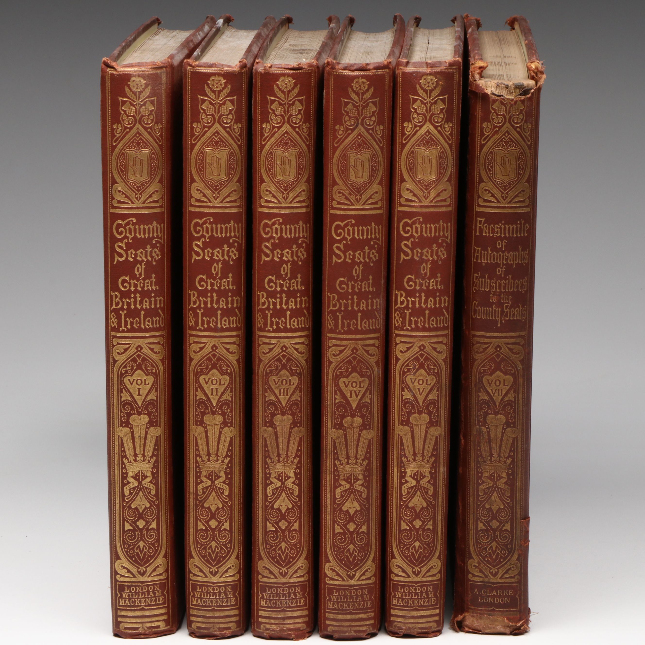 "Series of Picturesque Views of Seats of Great Britain and Ireland" Partial Set