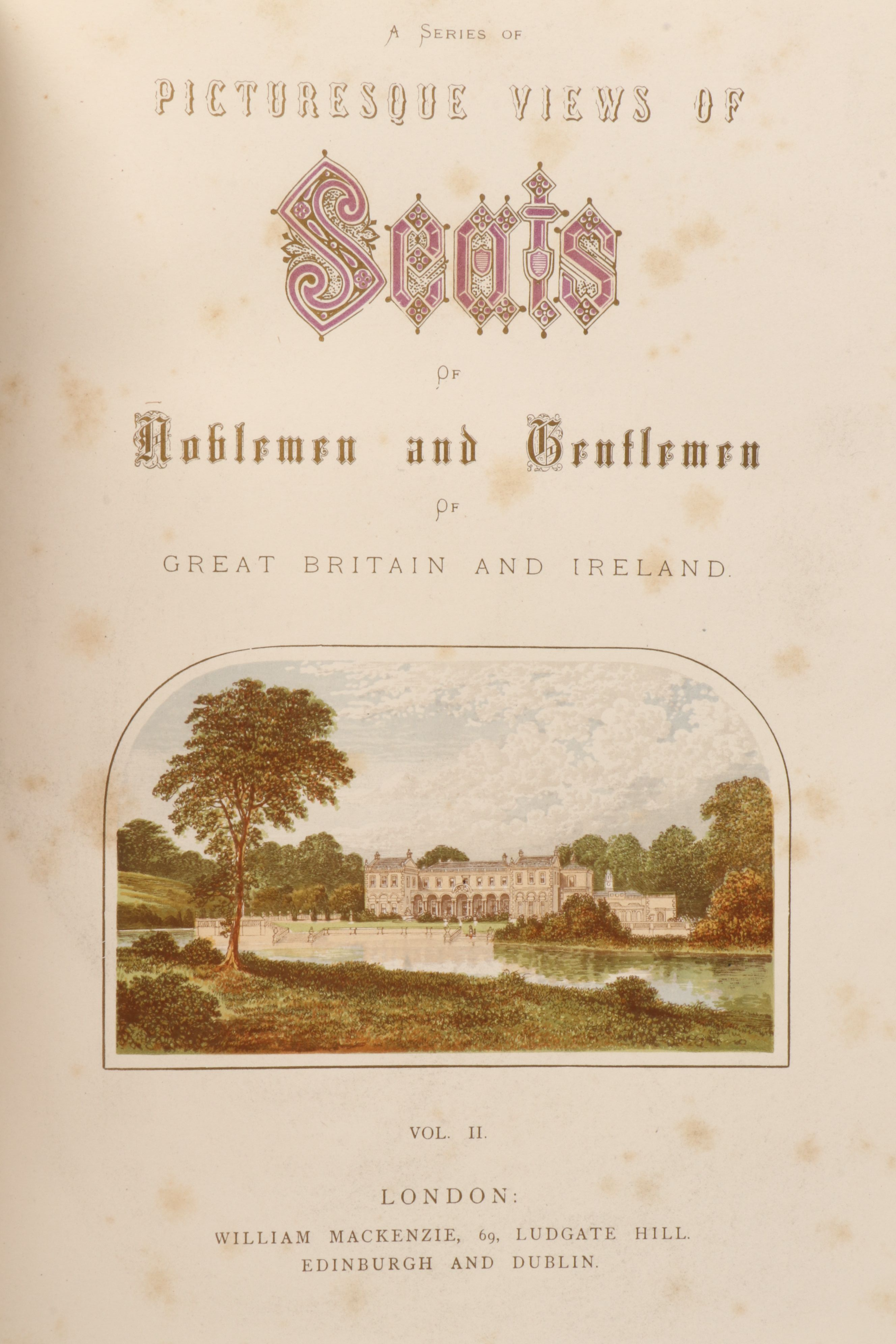 "Series of Picturesque Views of Seats of Great Britain and Ireland" Partial Set
